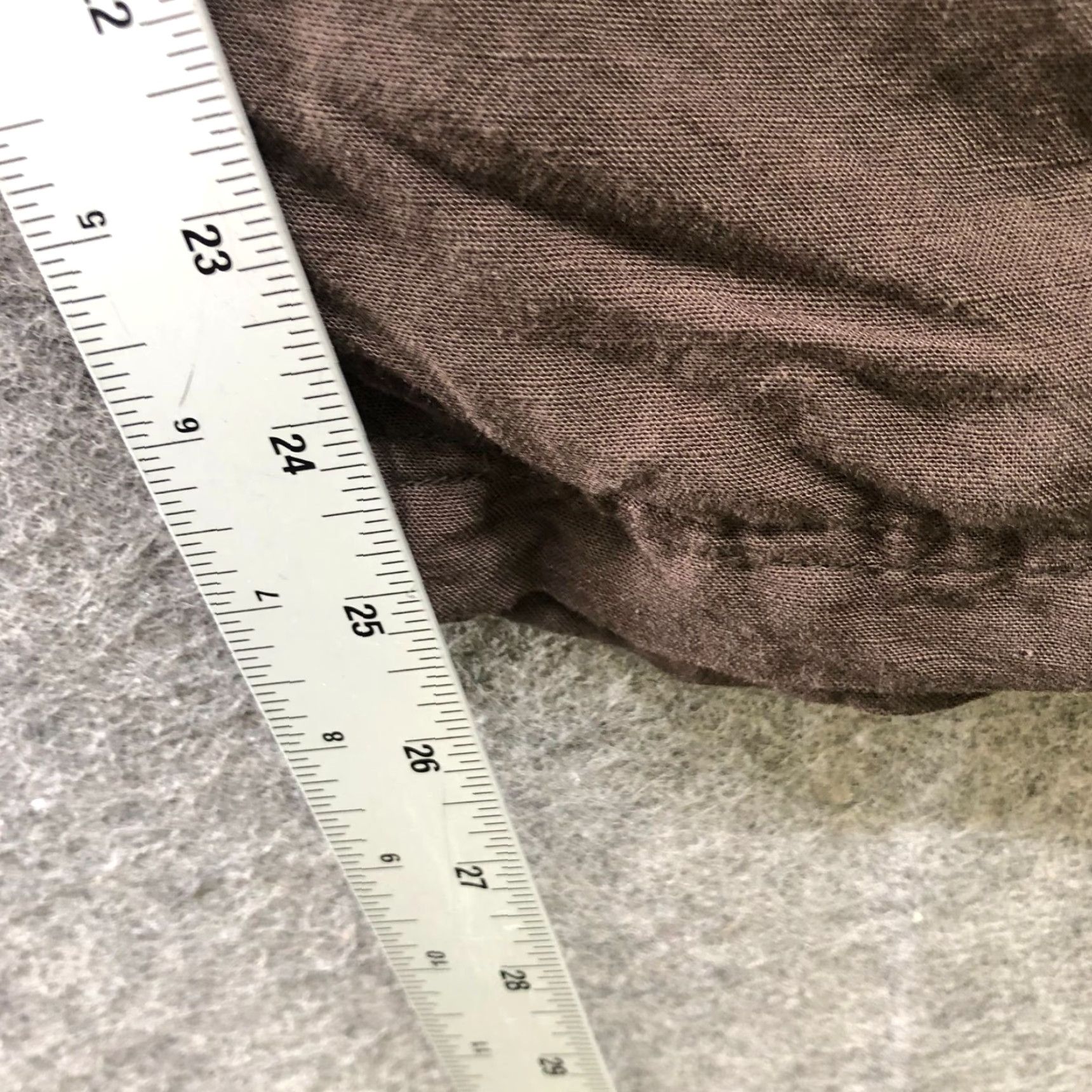 H&M H&M Linen Blend Cropped Pants Womens Size 14 Brown High Rise Tapered Casual Size 36" / US 14 / IT 50 - 7 Thumbnail