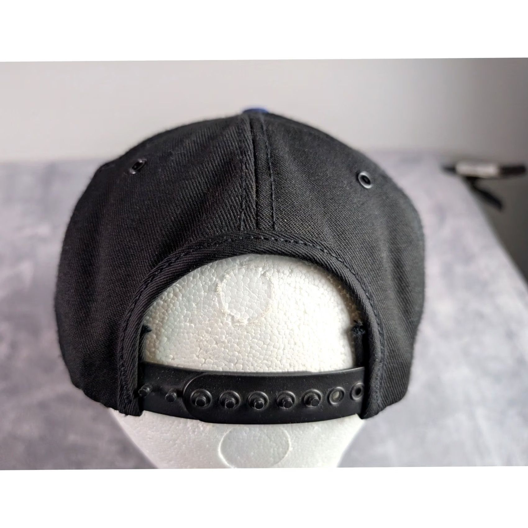 Budweiser VINTAGE Budweiser Ice Beer Hat Snapback Black Blue Made in USA Mens Cap OSFA Size ONE SIZE - 3 Thumbnail