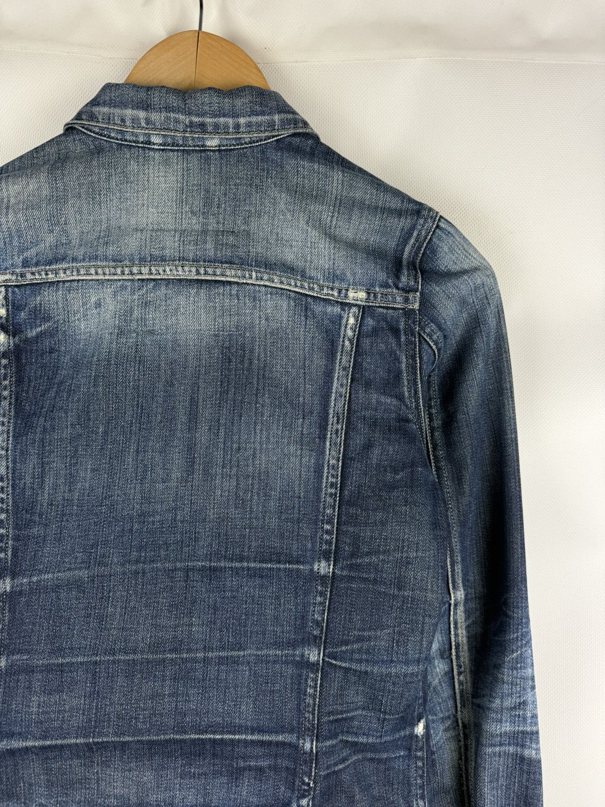 G-Star G Star Raw Ladie Slim Tailor Denim Distressed Trucker Jacket Size S / US 4 / IT 40 - 17 Thumbnail