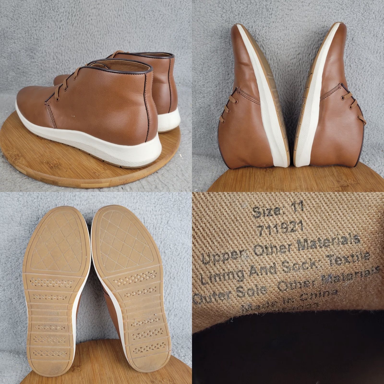 Banana Republic Men\'s Size 11.5 Brown Suede Distressed Chukka Ankle Boots Banana Republic Boots Chukka Mens Size 11 Brown Ankle Lace  main image 2