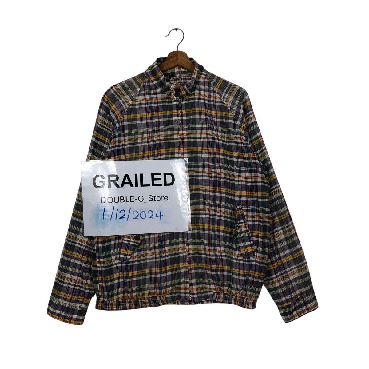 Japanese Brand × Vintage 📌Vintage Bomber Jacket Tartan Design Issey Miyake Size US M / EU 48-50 / 2 - 1 Thumbnail
