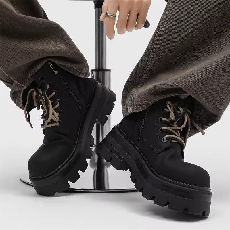 Japanese Brand Black Combat Boots Size US 8 / EU 41 - 5 Thumbnail