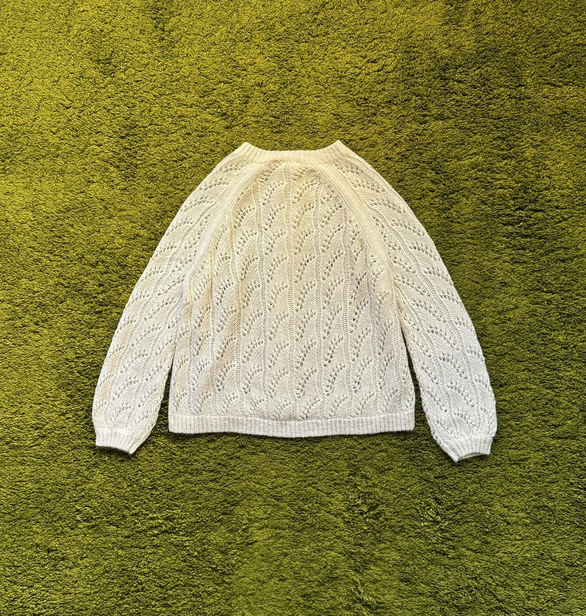 Designer × Sezane Sezane oldmoney style mohair blend cardigan sweater Size M / US 6-8 / IT 42-44 - 2 Thumbnail