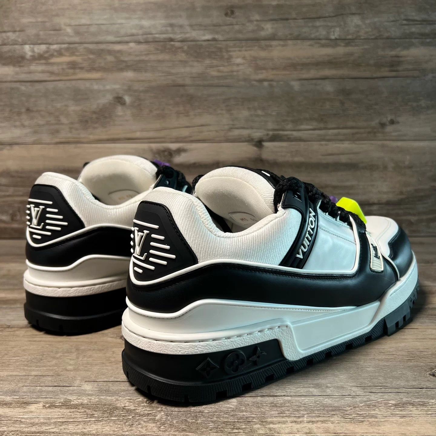 Louis Vuitton LV Trainer Maxi Black White UK9/43 like new Size US 9 / EU 42 - 3 Thumbnail