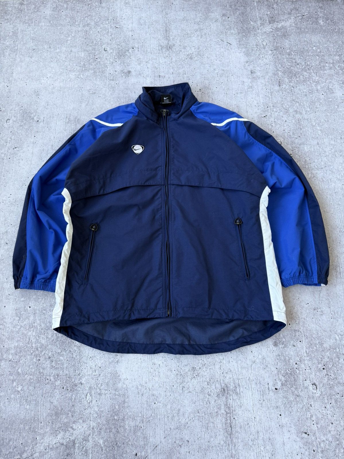 Vintage Nike Team Vintage Y2K Swoosh Logo Blue Jacket Size US M / EU 48-50 / 2 - 6 Thumbnail