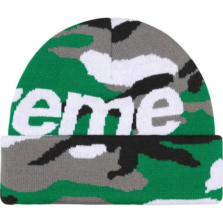 Supreme Camo Big Logo Beanie Size ONE SIZE - 1 Thumbnail