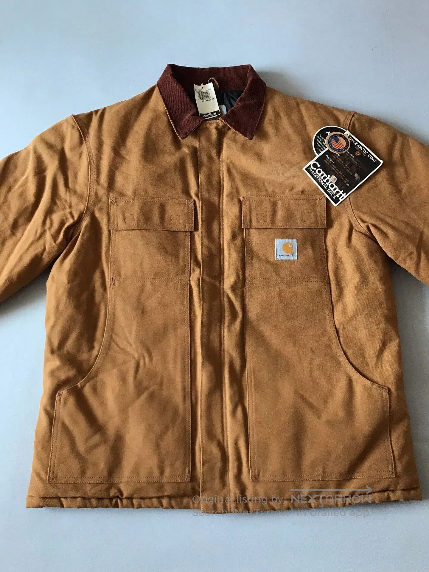 Carhartt Carhartt C03 BRN Canvas Work Jacket. Size US S / EU 44-46 / 1 - 4 Thumbnail