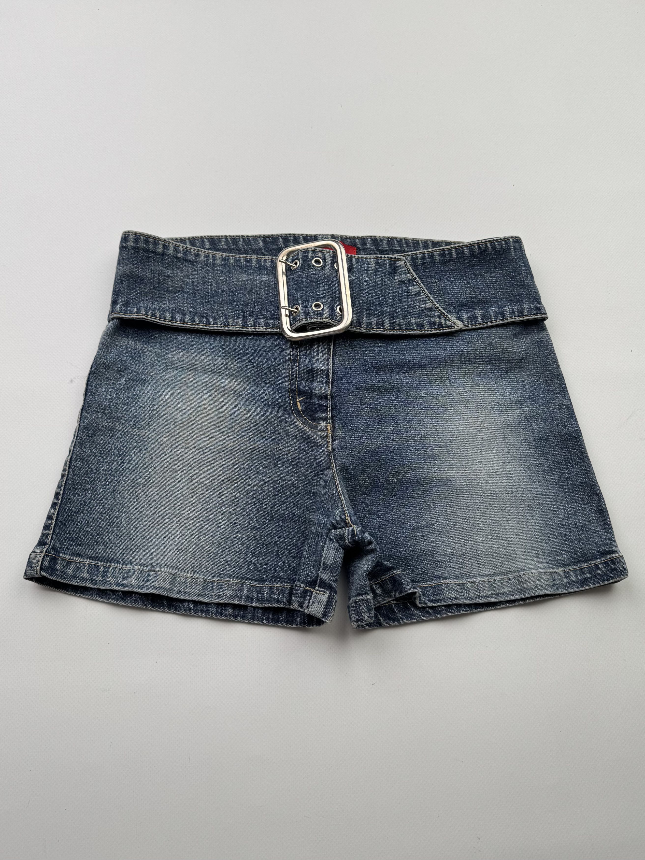 Japanese Brand Vintage Mini Shorts With Belt B676(V271)E2 Size 25" / US 0 / IT 36 - 1 Thumbnail