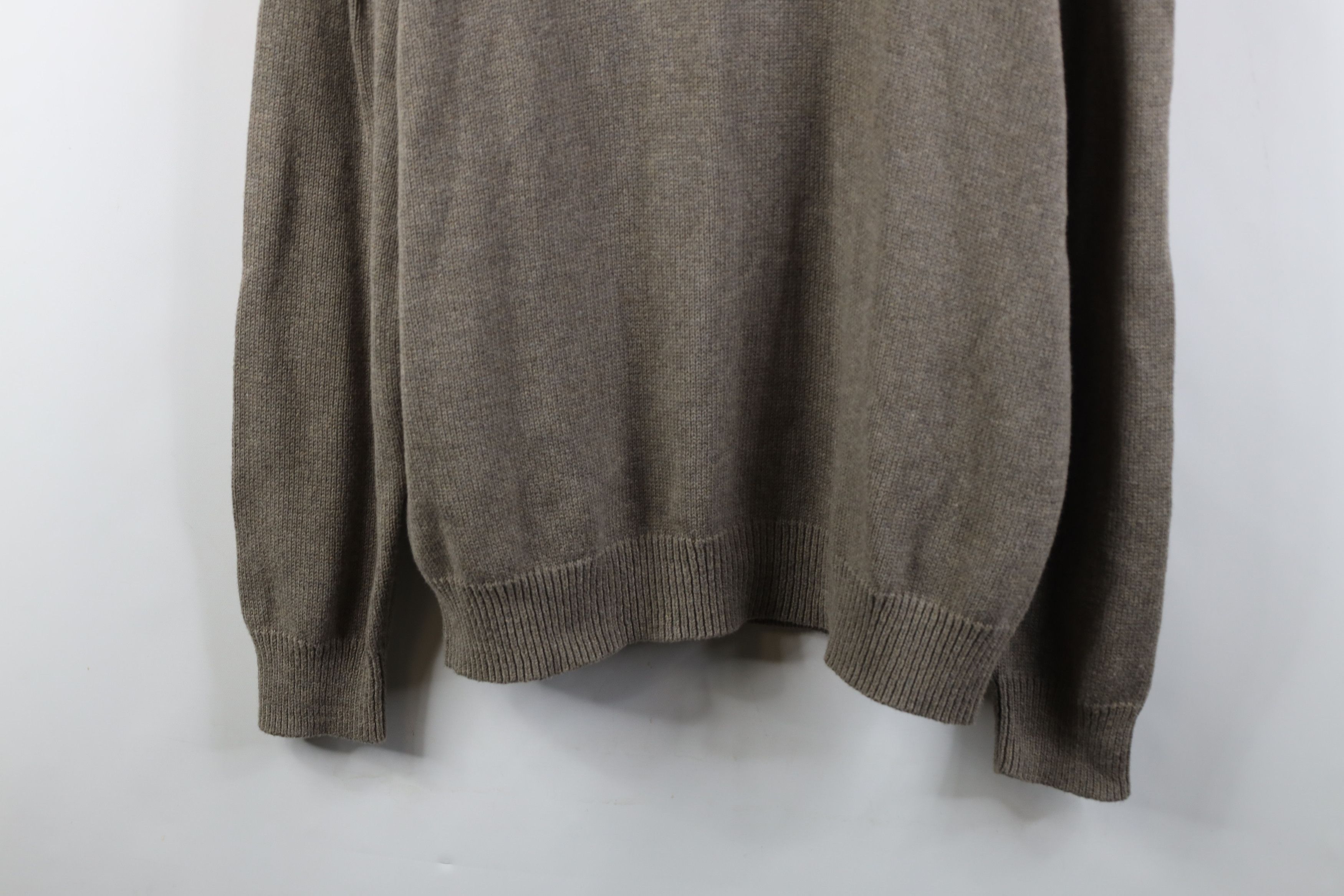 J.Crew J Crew Cotton Ribbed Knit Toggle Button Shawl Sweater Beige Size US L / EU 52-54 / 3 - 3 Thumbnail