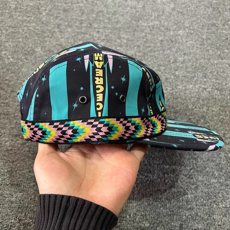 Billionaire Boys Club ICECREAM Rocket & Rainbow Webbing 5-Panel Cap. Q7 Size ONE SIZE - 6 Thumbnail