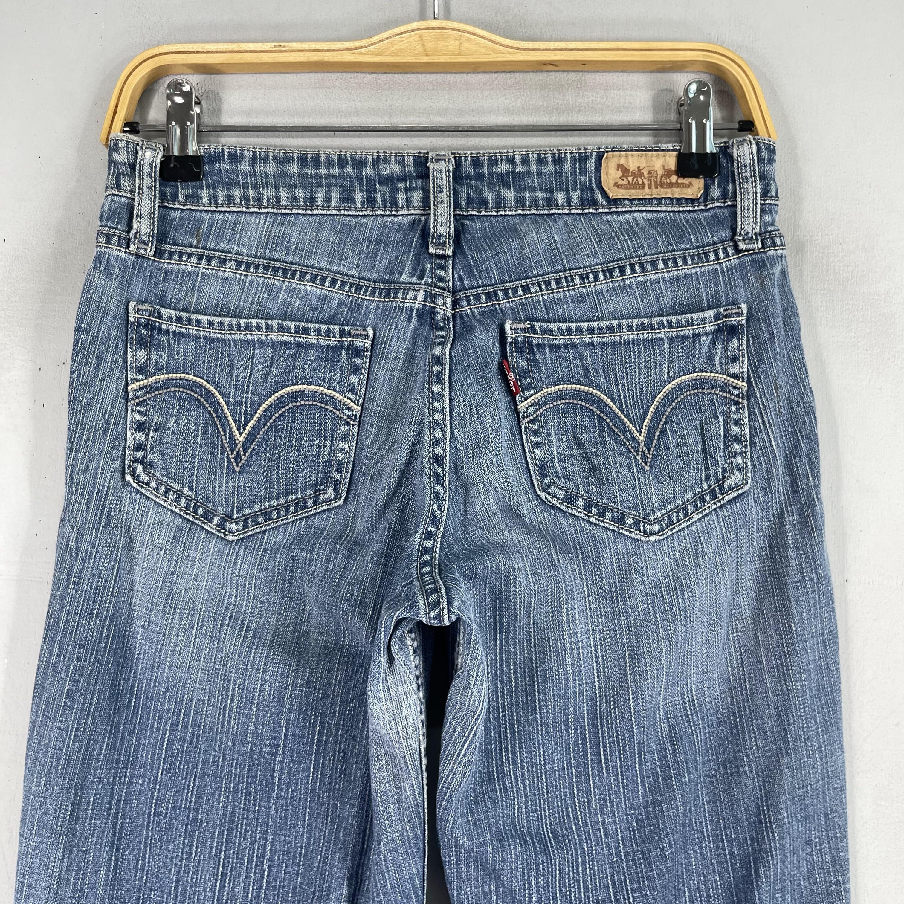 Levi's × Vintage W28 L28 Vintage Distressed Levis 518 Superlow Bootcut Jeans Size 28" / US 6 / IT 42 - 6 Thumbnail