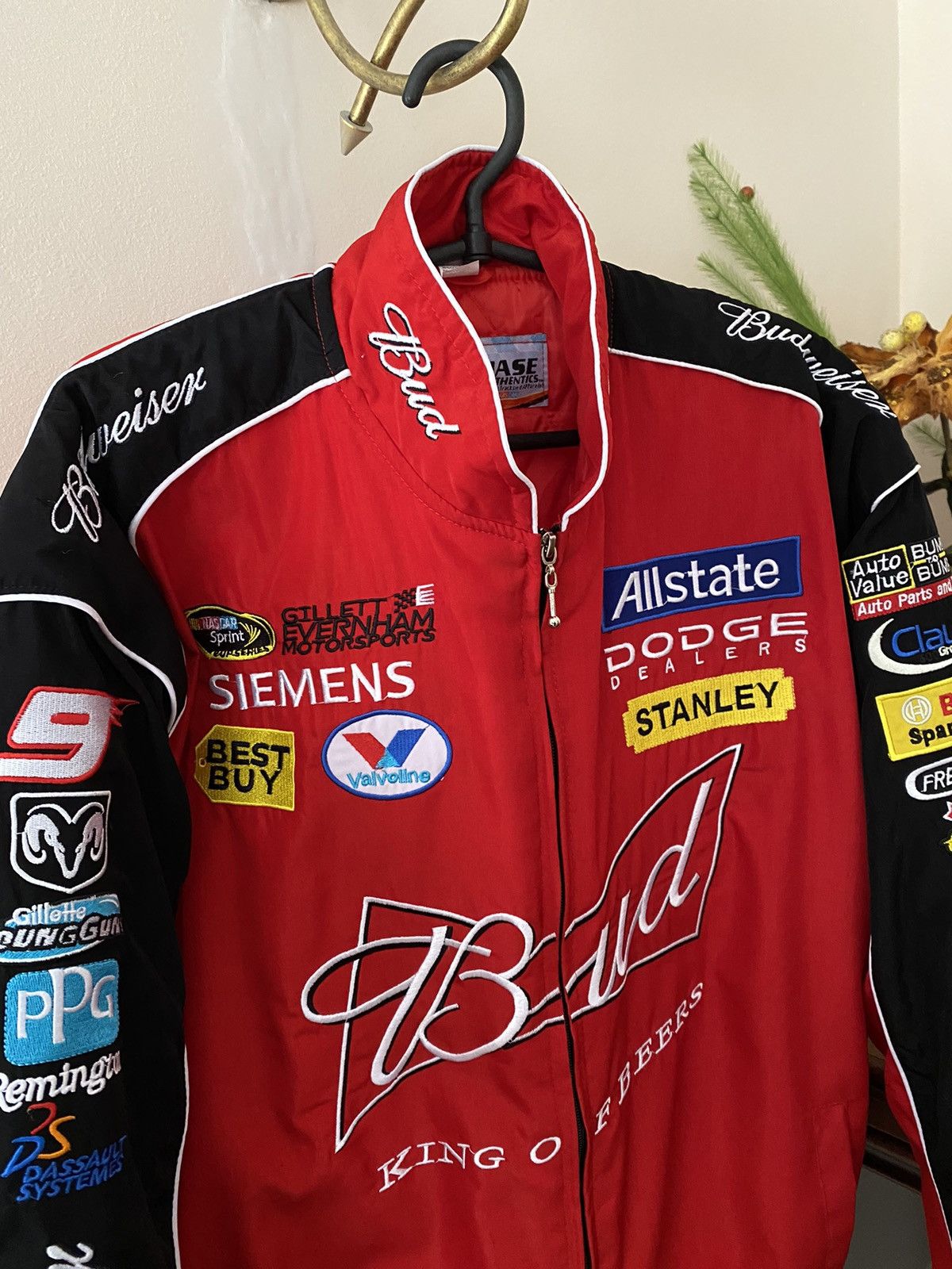 NASCAR Vintage NASCAR BUD Budweiser Racing Jacket Big Logo F1 Size US XL / EU 56 / 4 - 2 Thumbnail