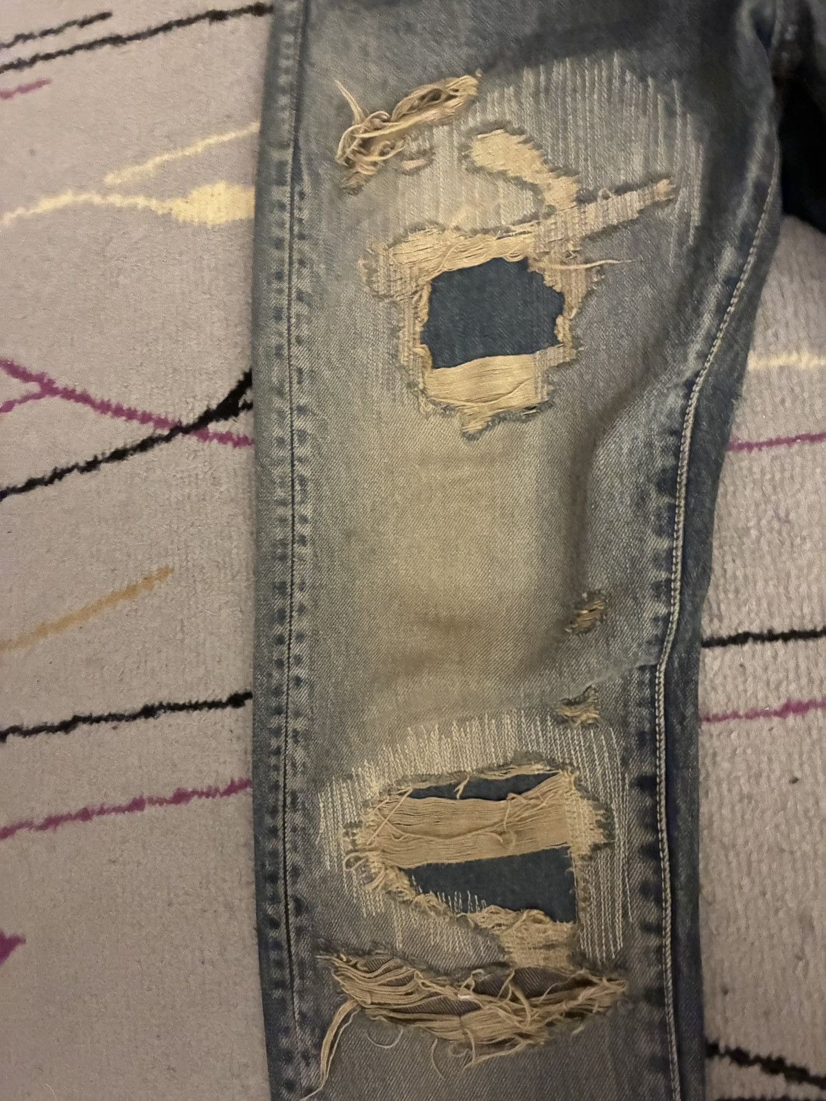 Undercover Undercover Blue Yarn 68 Denim Size US 30 / EU 46 - 4 Thumbnail