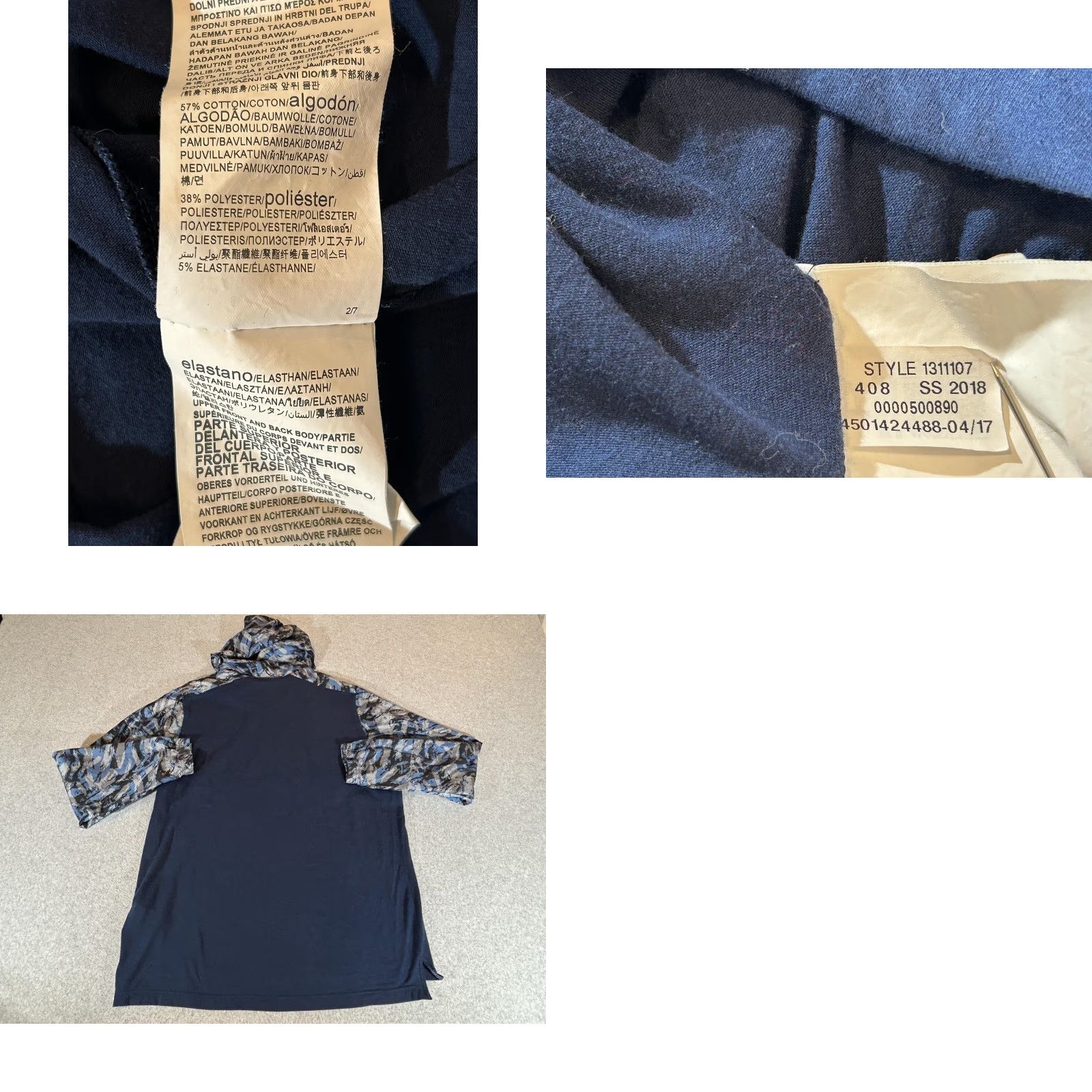Under Armour Under Armour Hoodie Men 2XL Blue Camo 1/4 Zip Pullover Wind Anorak Jacket UA XXL Size US XXL / EU 58 / 5 - 8 Thumbnail
