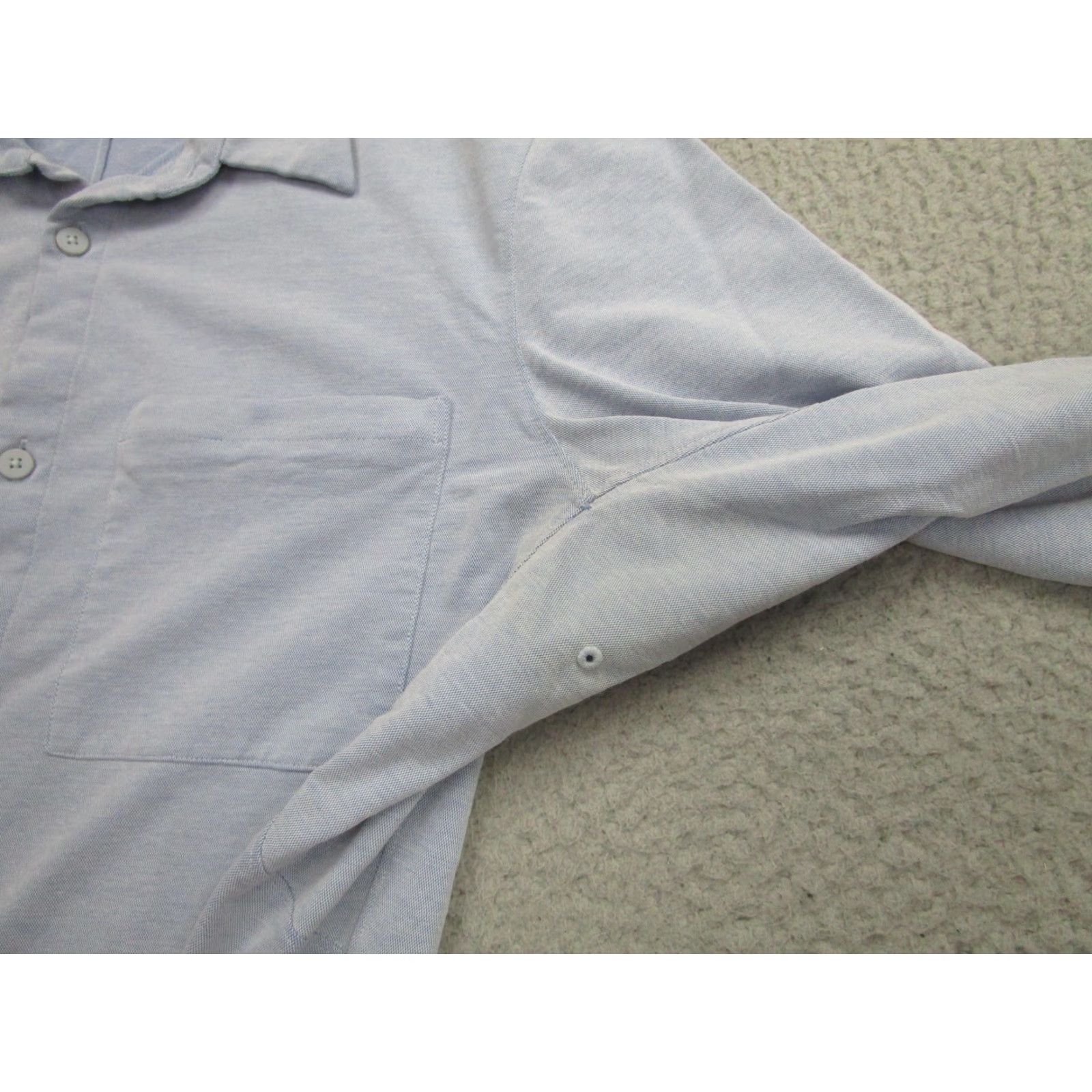 Lululemon VINTAGE Lululemon Button-Up Shirt Mens Large Long Sleeve Solid Blue Casual Size US L / EU 52-54 / 3 - 5 Thumbnail
