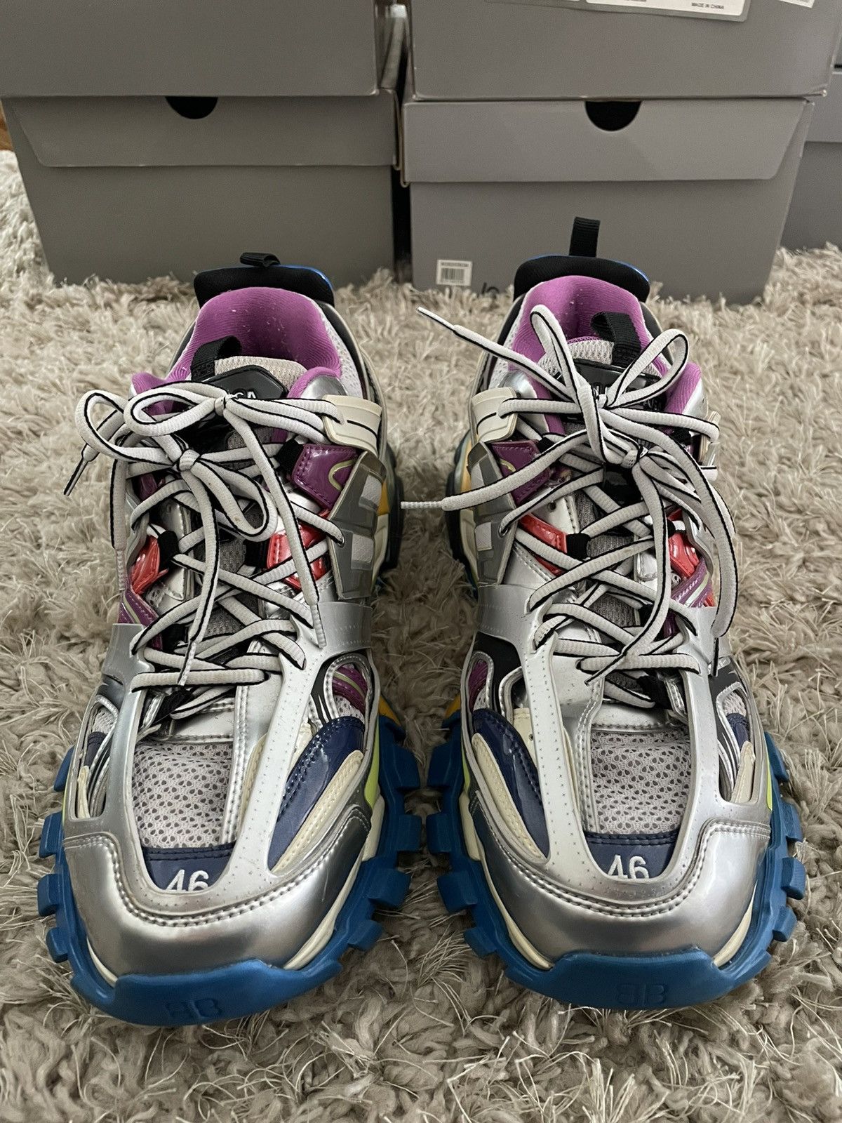 Balenciaga Balenciaga Track Metallic Multi Color Size US 13 / EU 46 - 4 Thumbnail
