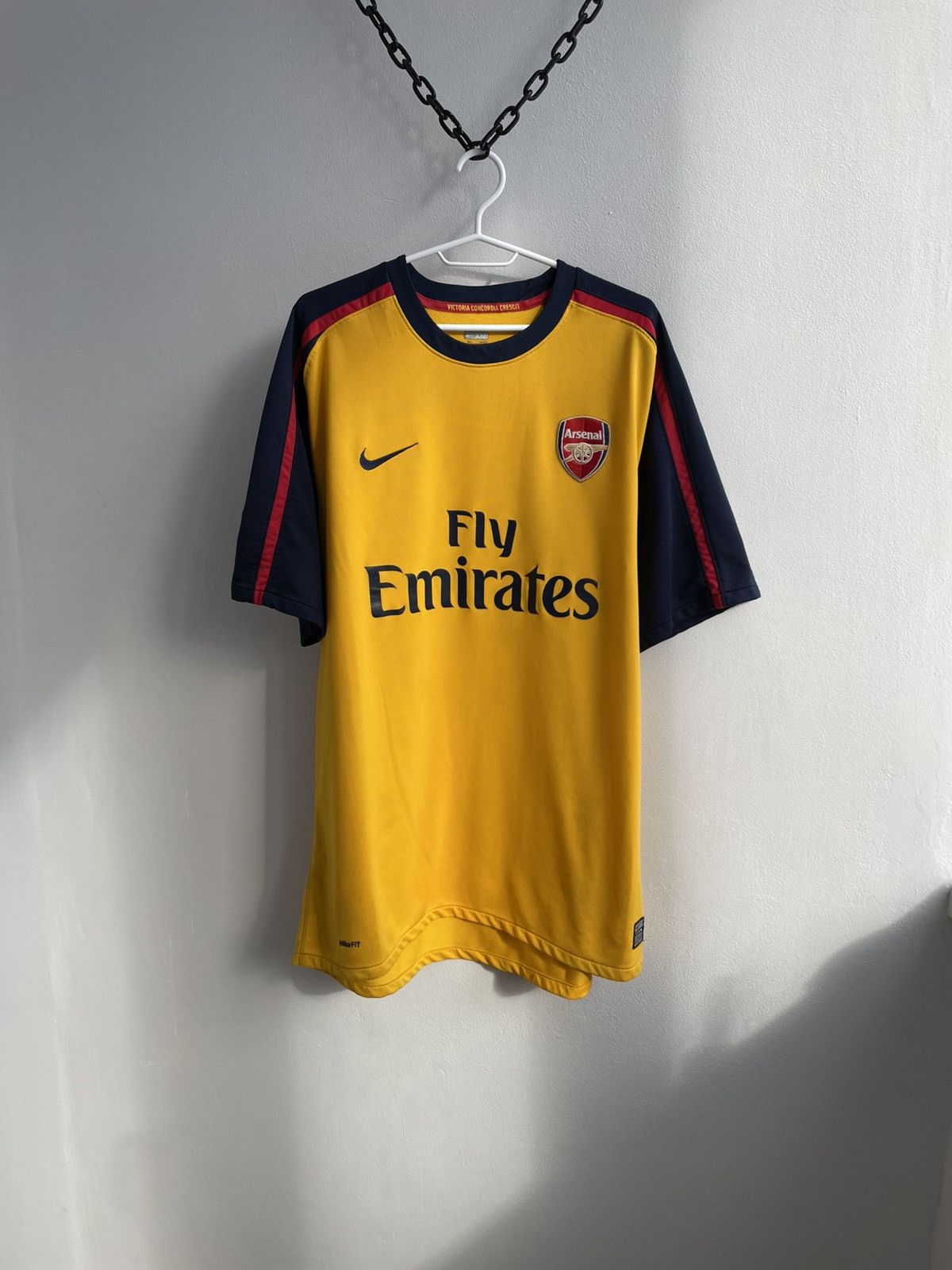 Nike Arsenal 2008 2009 Away Football Shirt Soccer Jersey Nike Size US XXL / EU 58 / 5 - 1 Thumbnail