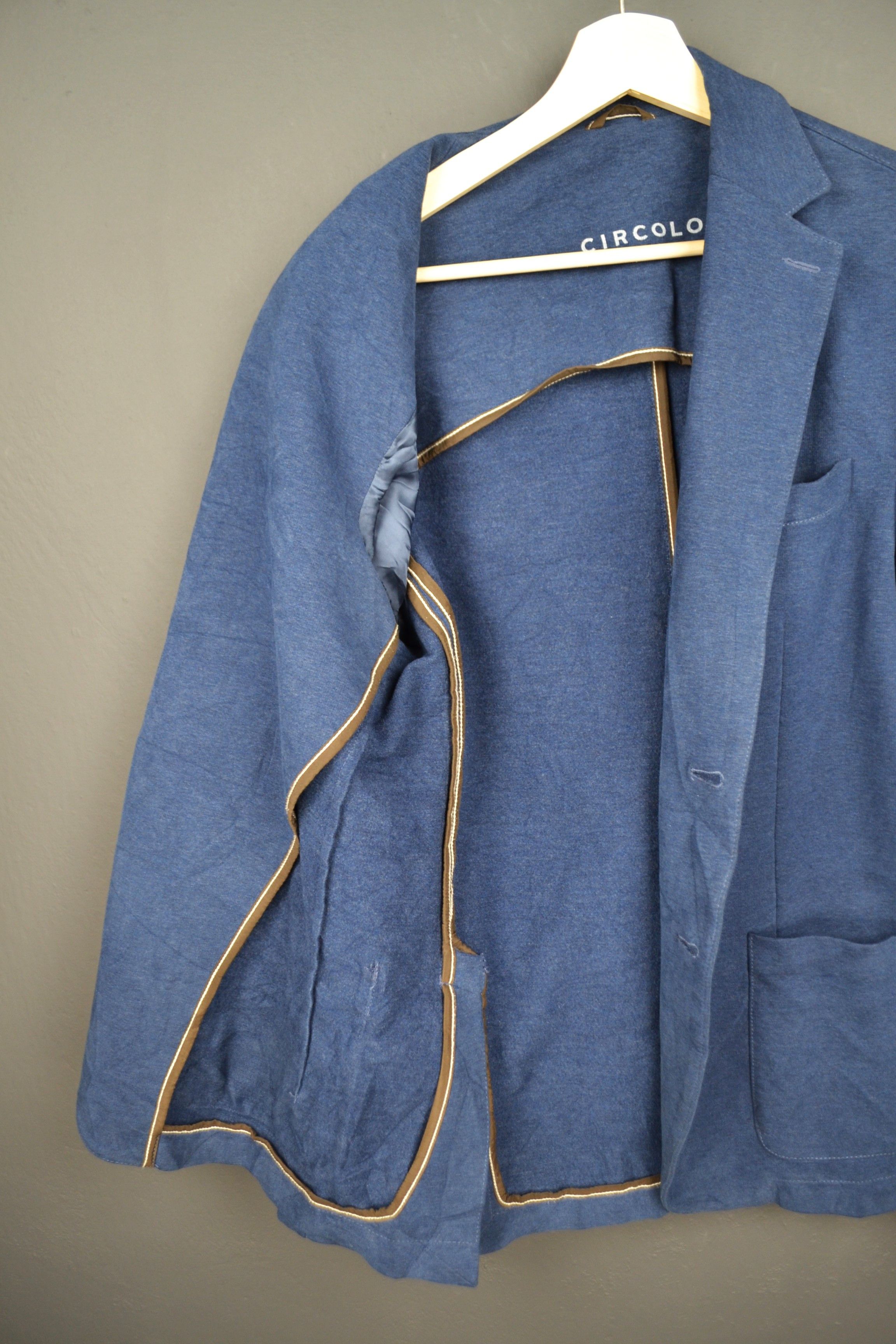 Circolo 1901 Circolo 1901 Blue Blazer Cotton Easy Sport Jacket 52 42US Size US L / EU 52-54 / 3 - 11 Thumbnail
