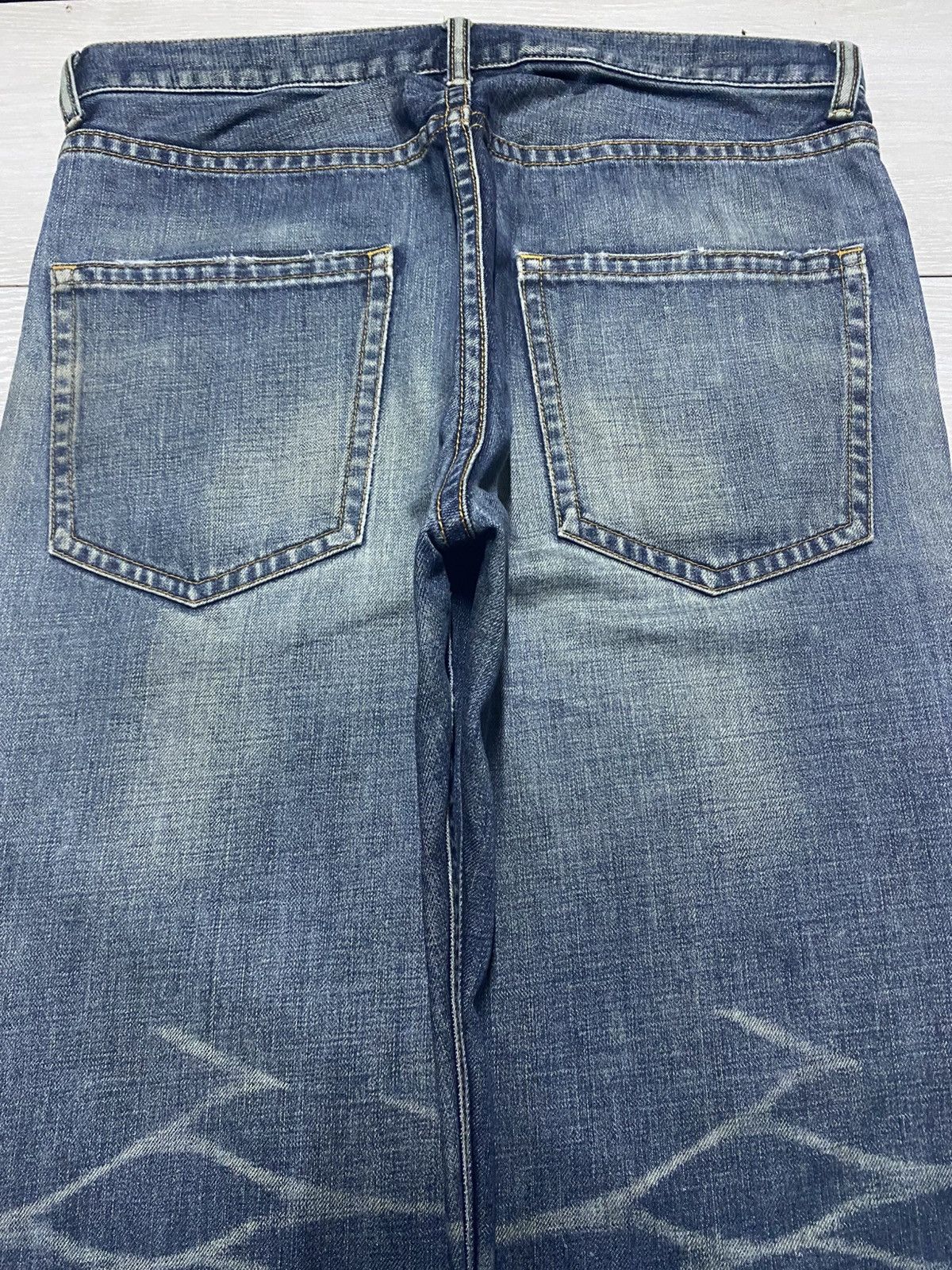 realmad HECTIC Vintage Real Hectic Mud Wash Grunge Distressed Baggy Jeans Size US 35 - 4 Thumbnail