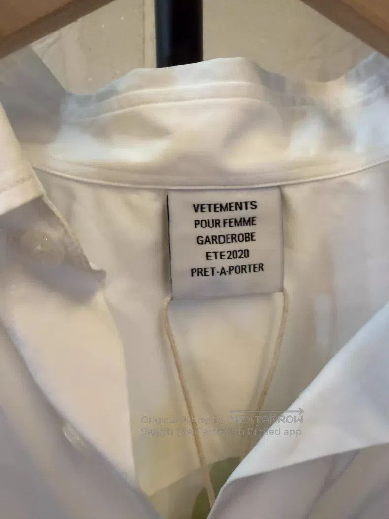 Vetements Vetements White Graffiti Shirt Size US M / EU 48-50 / 2 - 3 Thumbnail