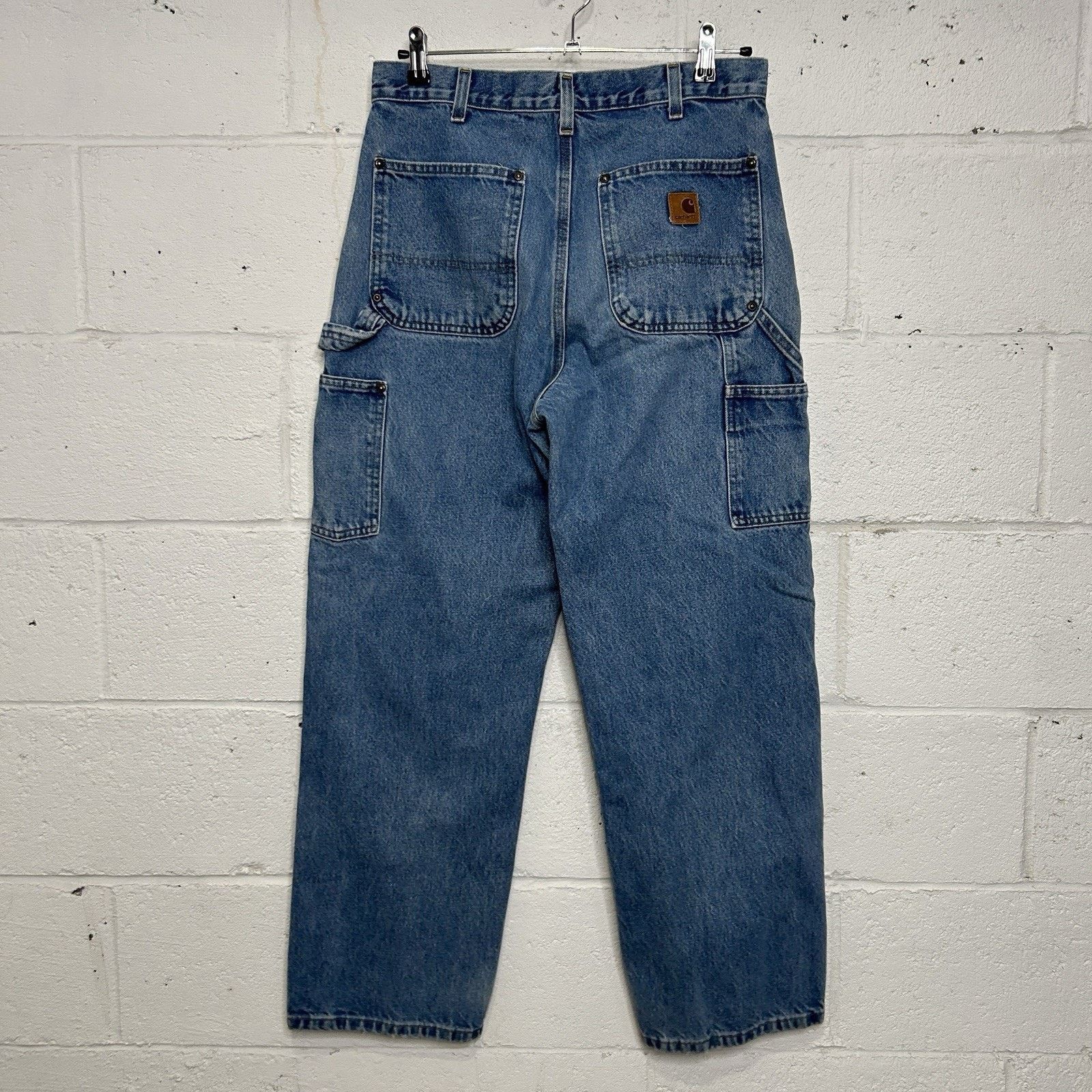 Carhartt Vintage Carhartt Logger Denim DoubleKnee Pants “Darkstone” Size US 32 / EU 48 - 2 Thumbnail