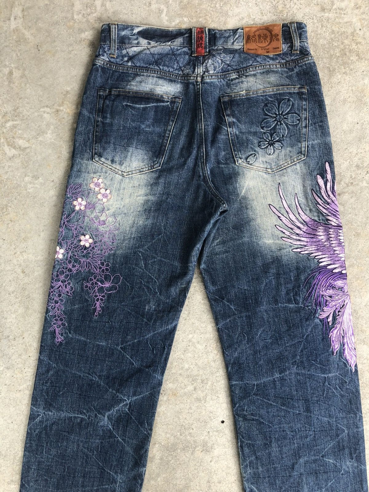 Karakuri Tamashii Karakuri Tamashii Embroidered Phoenix Distressed Size US 34 / EU 50 - 10 Thumbnail