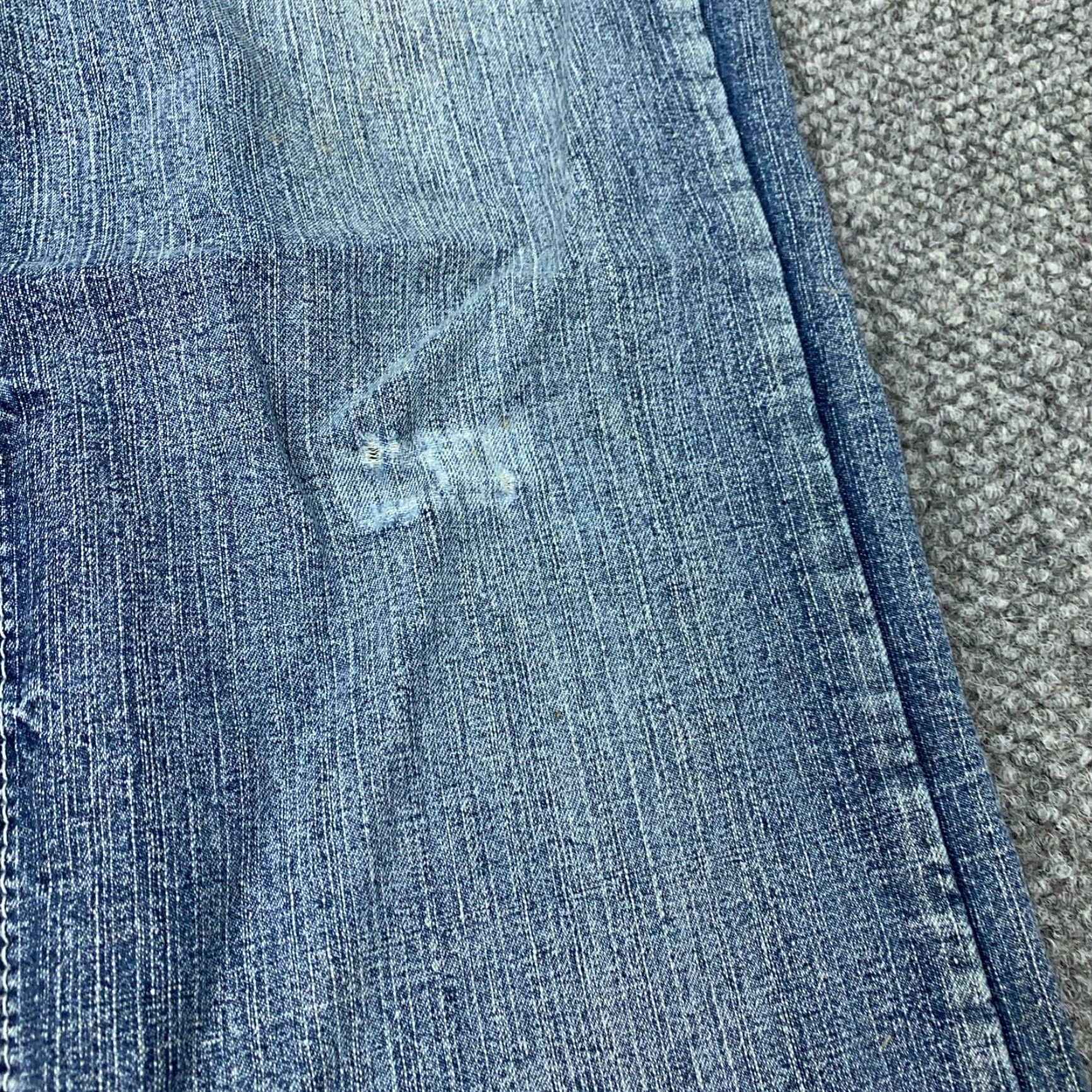 Ecko Unltd. VINTAGE Ecko Unltd. Men's Denim Jeans Size 34 Relaxed Fit Bootcut Distressed Raw Hem Hip Hop Grunge Blue Size US 32 / EU 48 - 6 Thumbnail