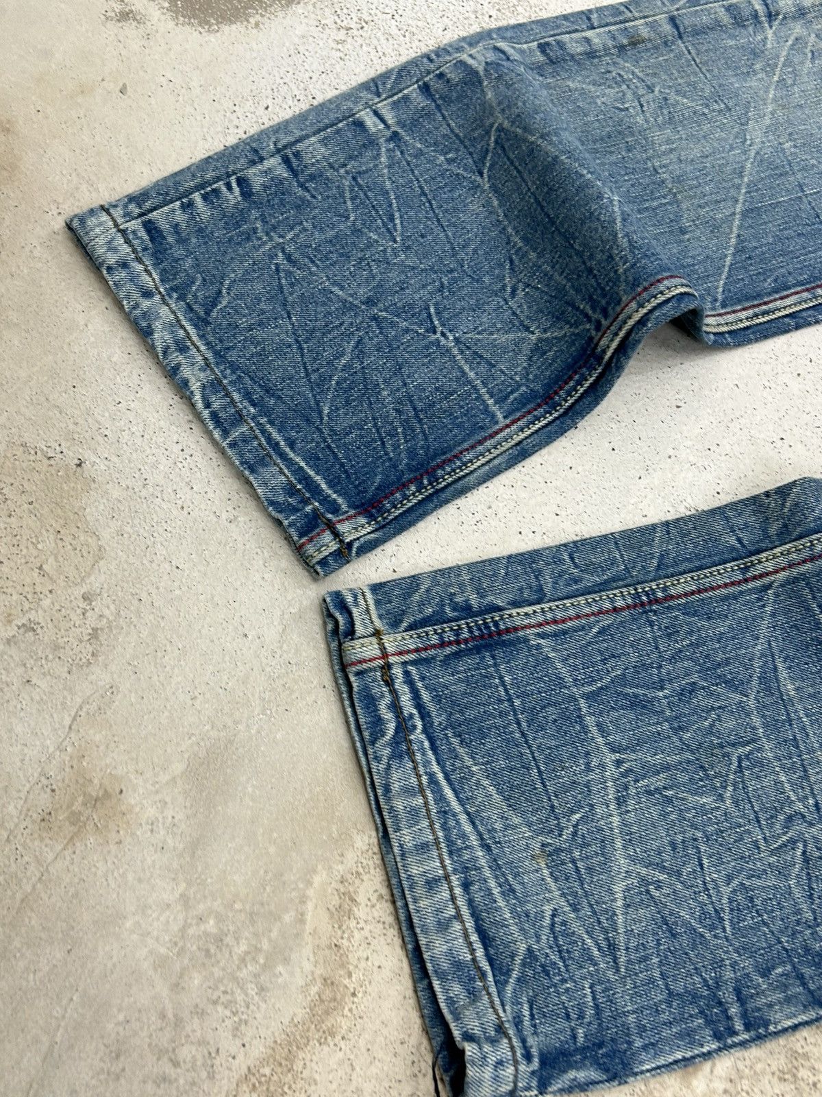 GOSTAR DE FUGA Vintage Jack Serika Mud Washed Gothic Distressed Boro Size US 31 - 5 Thumbnail
