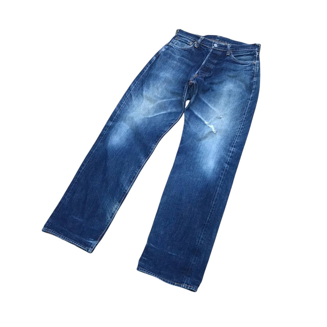 Evisu Vintage Evisu Big Daicock Redline Distressed jean W31x33 Size US 31 - 2 Thumbnail