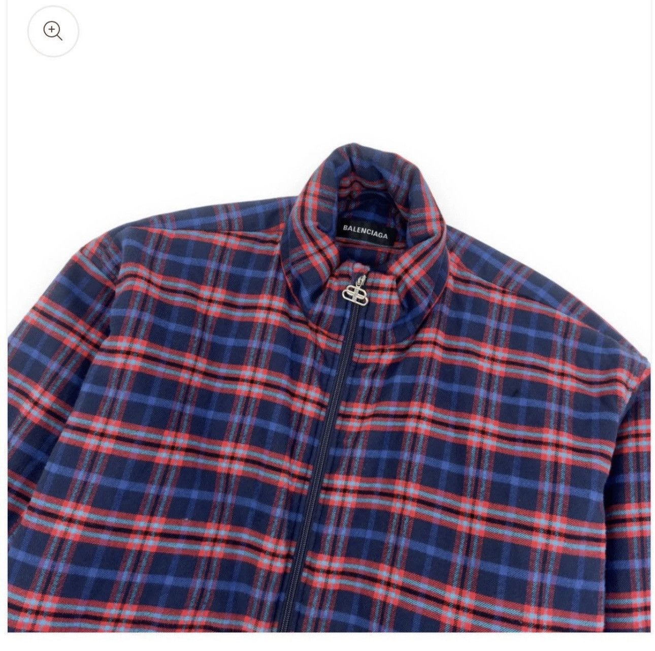 Balenciaga Oversized Cocoon Padded Flannel Jacket Size US M / EU 48-50 / 2 - 4 Thumbnail
