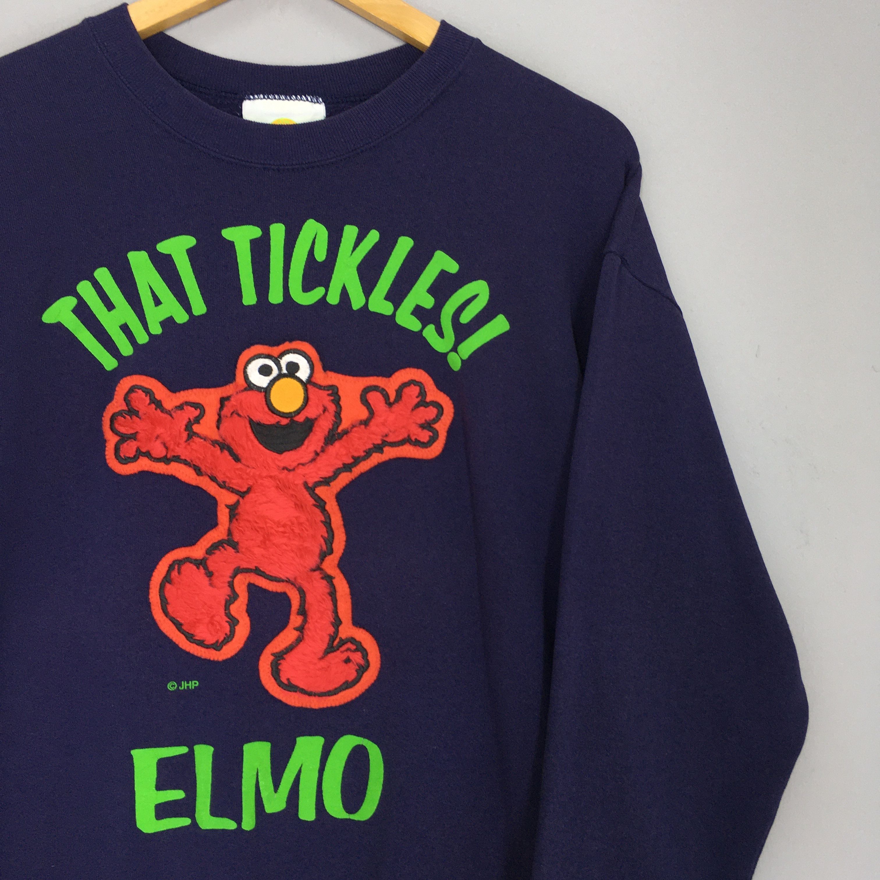 Cartoon Network × Kaws × Vintage Vintage Elmo Sesame Street Blue Sweatshirt Large Size US L / EU 52-54 / 3 - 2 Thumbnail