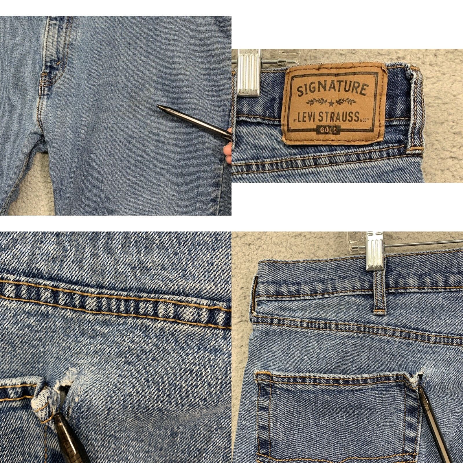 Vintage Levi Strauss Gold Signature Jeans Men's 42W 29in Regular Fit Medium Blue Denim Size US 42 / EU 58 - 8 Thumbnail