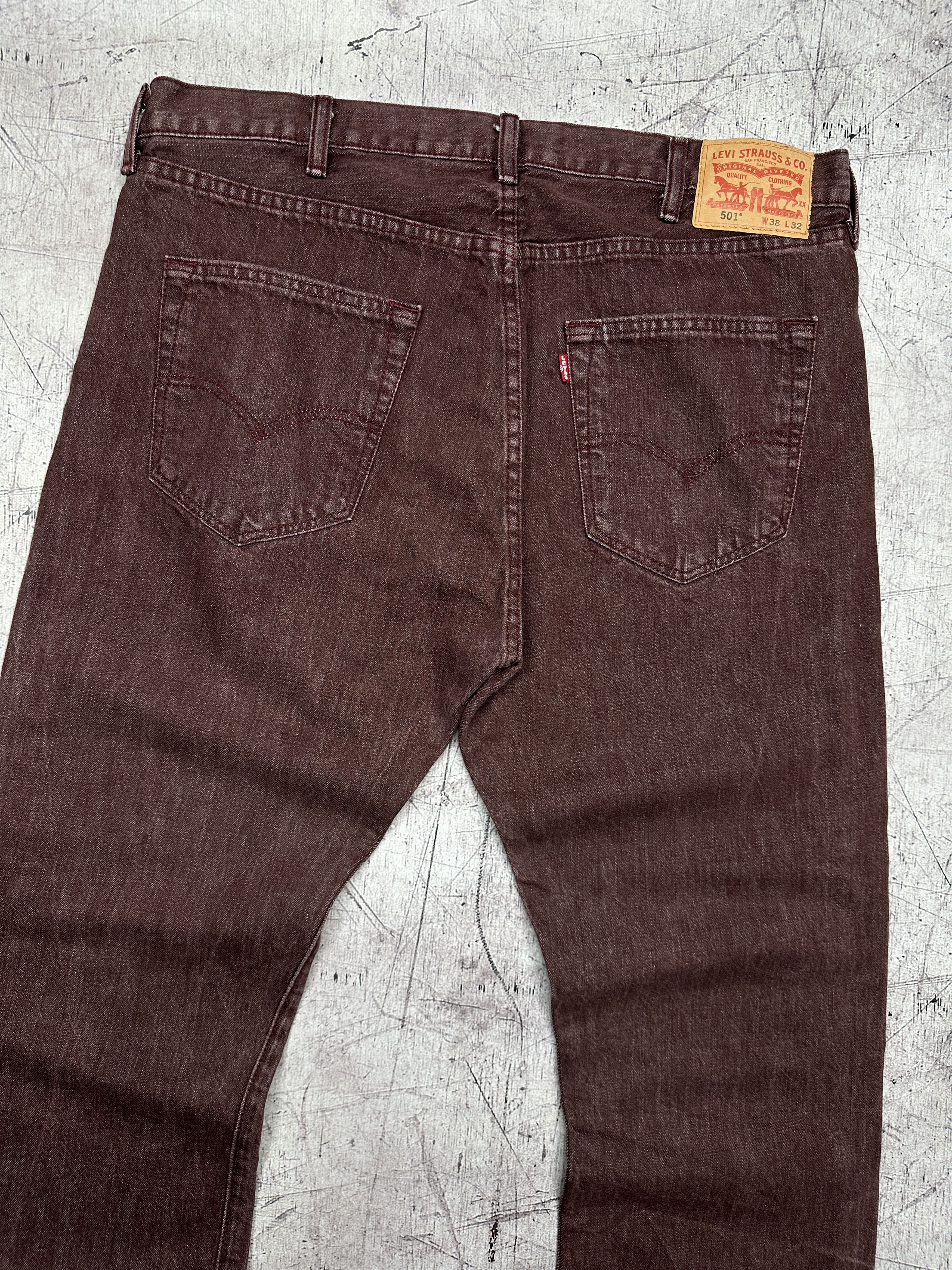 Levi's Levi's 501 Mens Denim Pants Jeans Size 38 x 32 Size US 38 / EU 54 - 2 Thumbnail