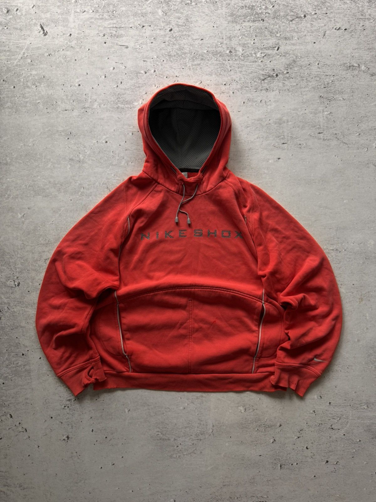 Nike × Vintage NIKE SHOX VINTAGE CENTER LOGO OVERSIZE BOXY HOODIE Size US M / EU 48-50 / 2 - 1 Thumbnail
