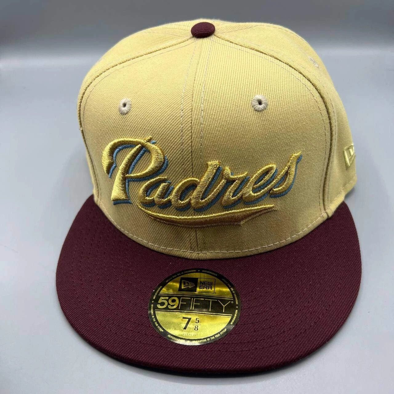 New Era San Diego Padres Hat Men 7 5/8 59Fifty New Era Fitted Cap Size ONE SIZE - 3 Thumbnail