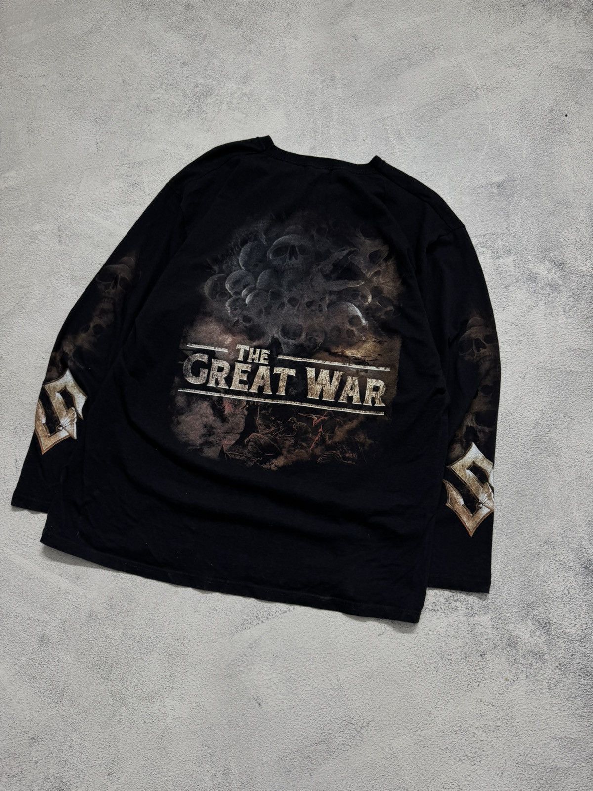 Fruit Of The Loom Vintage Y2k Sabaton Big Logo Print Size US XL / EU 56 / 4 - 11 Thumbnail