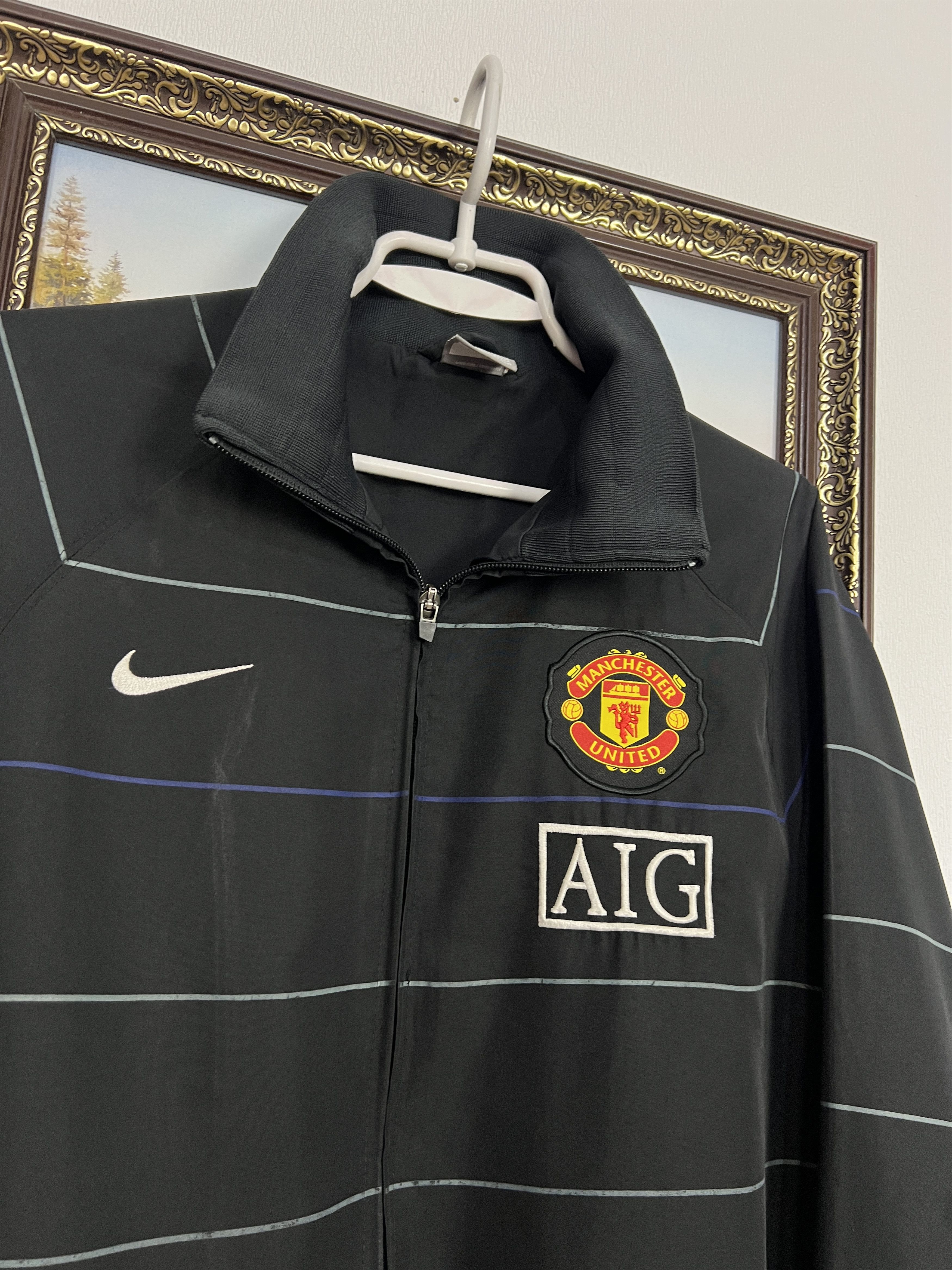 Nike AIG Manchester United Football Jacket Soccer Track Top Size US L / EU 52-54 / 3 - 3 Thumbnail