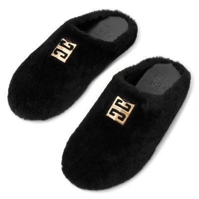 Givenchy o1srvl11e0724 4g Fur Flats in Black Size US 8 / IT 38 - 6 Thumbnail