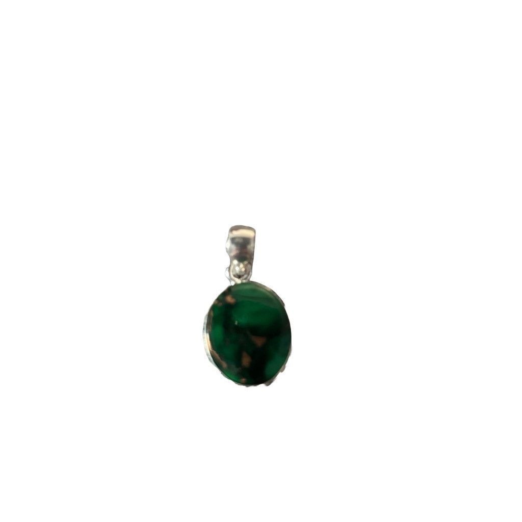 Other Handmade Green and Copper Malachite Peridot Pendant SS Size ONE SIZE - 1 Thumbnail