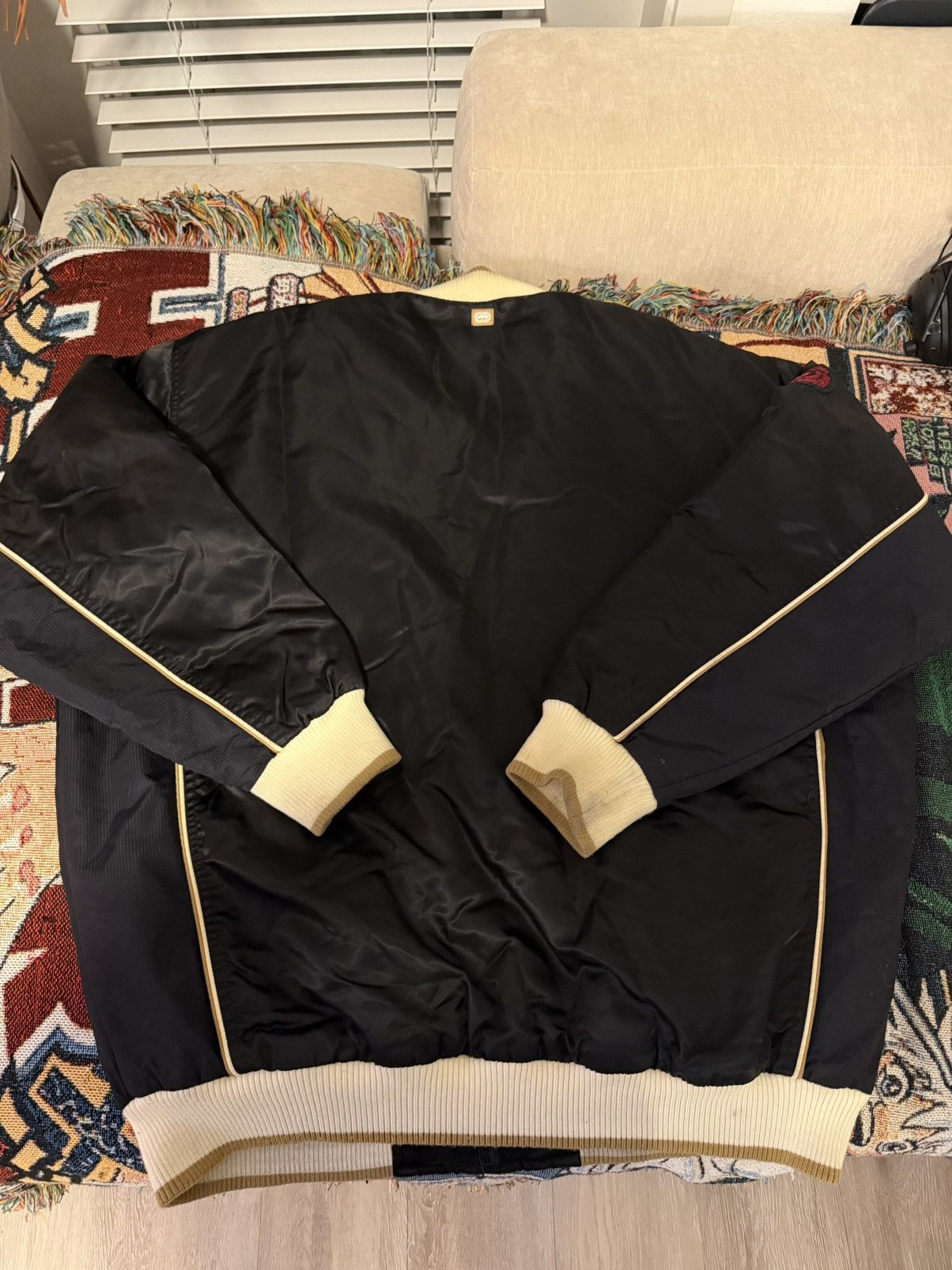 Ecko Unltd. Black Ecko Unlimited Bomber Jacket Size US XXL / EU 58 / 5 - 3 Thumbnail