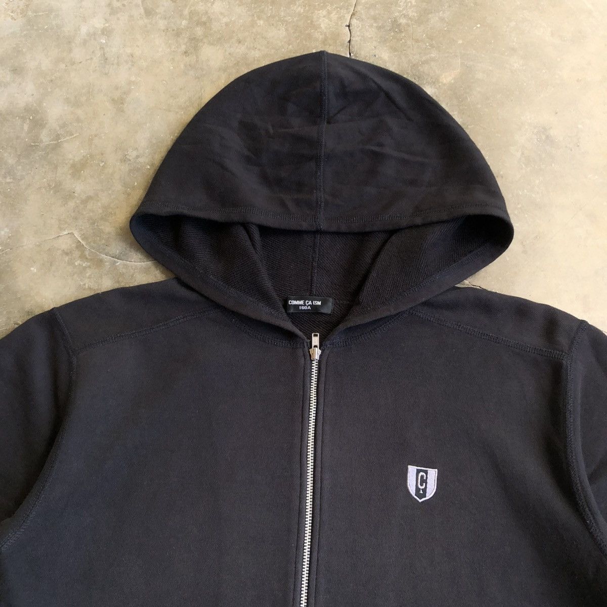 Comme Ca Ism 2000s Comme Ca Ism Short Slevee Ziphoodie Black Punk Style Size US S / EU 44-46 / 1 - 3 Thumbnail