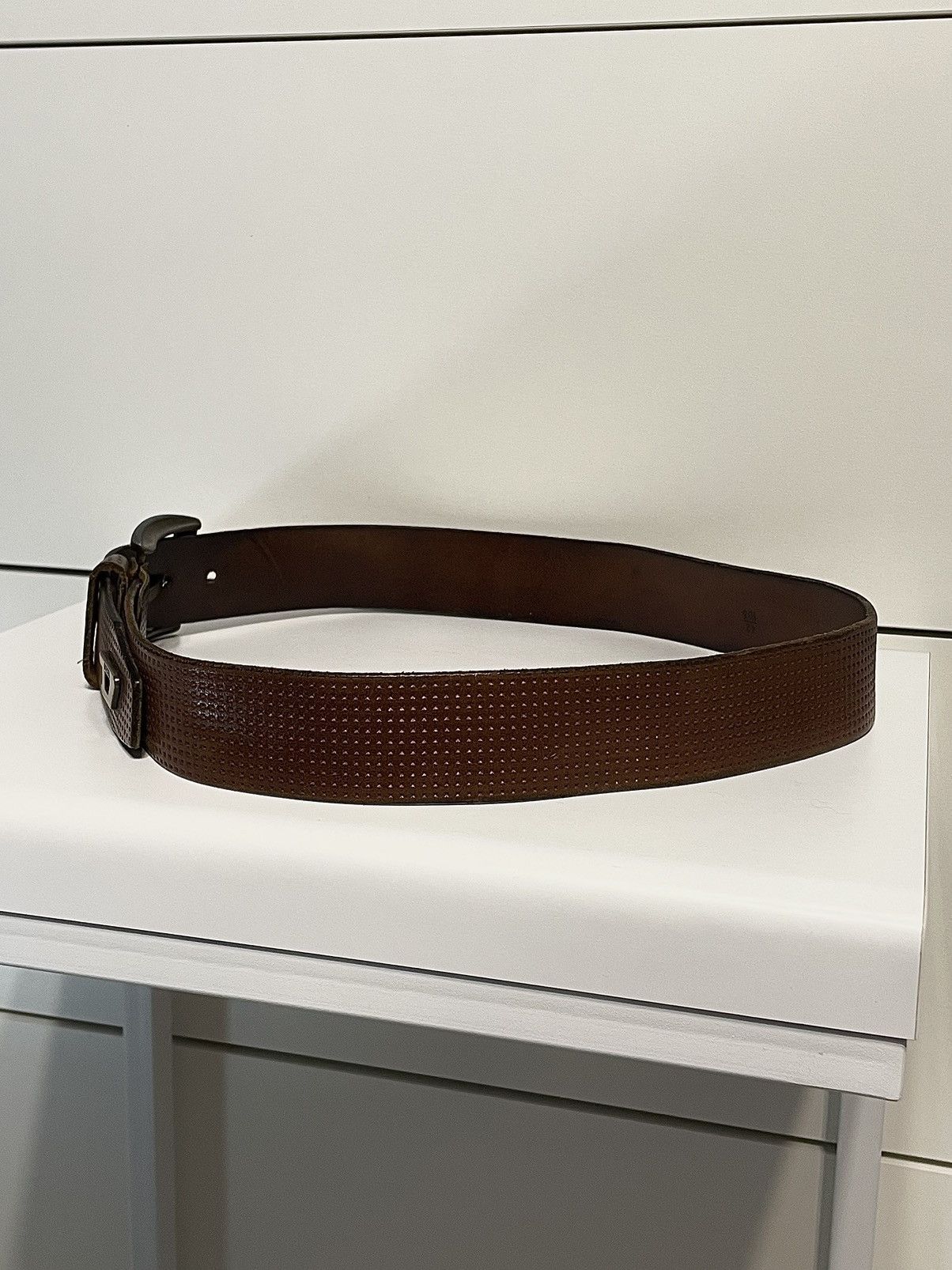 Diesel Vintage Diesel D Logo Leather Buckle Belt Hedi Slimane ysl Size ONE SIZE - 6 Thumbnail