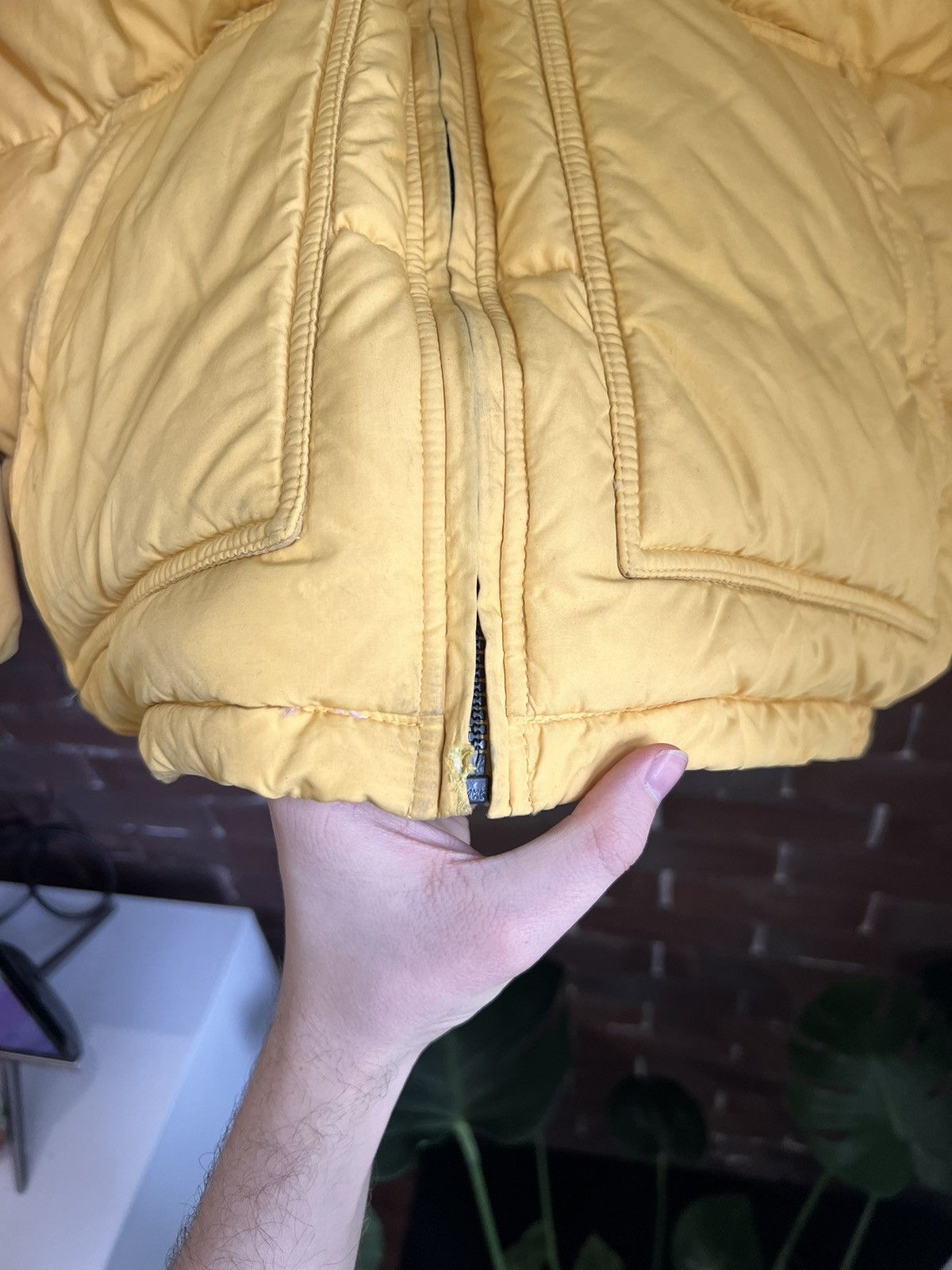 Nike Rare Vintage 90s Nike Puffer Jacket Yellow Hype Streetwear Size US M / EU 48-50 / 2 - 9 Thumbnail