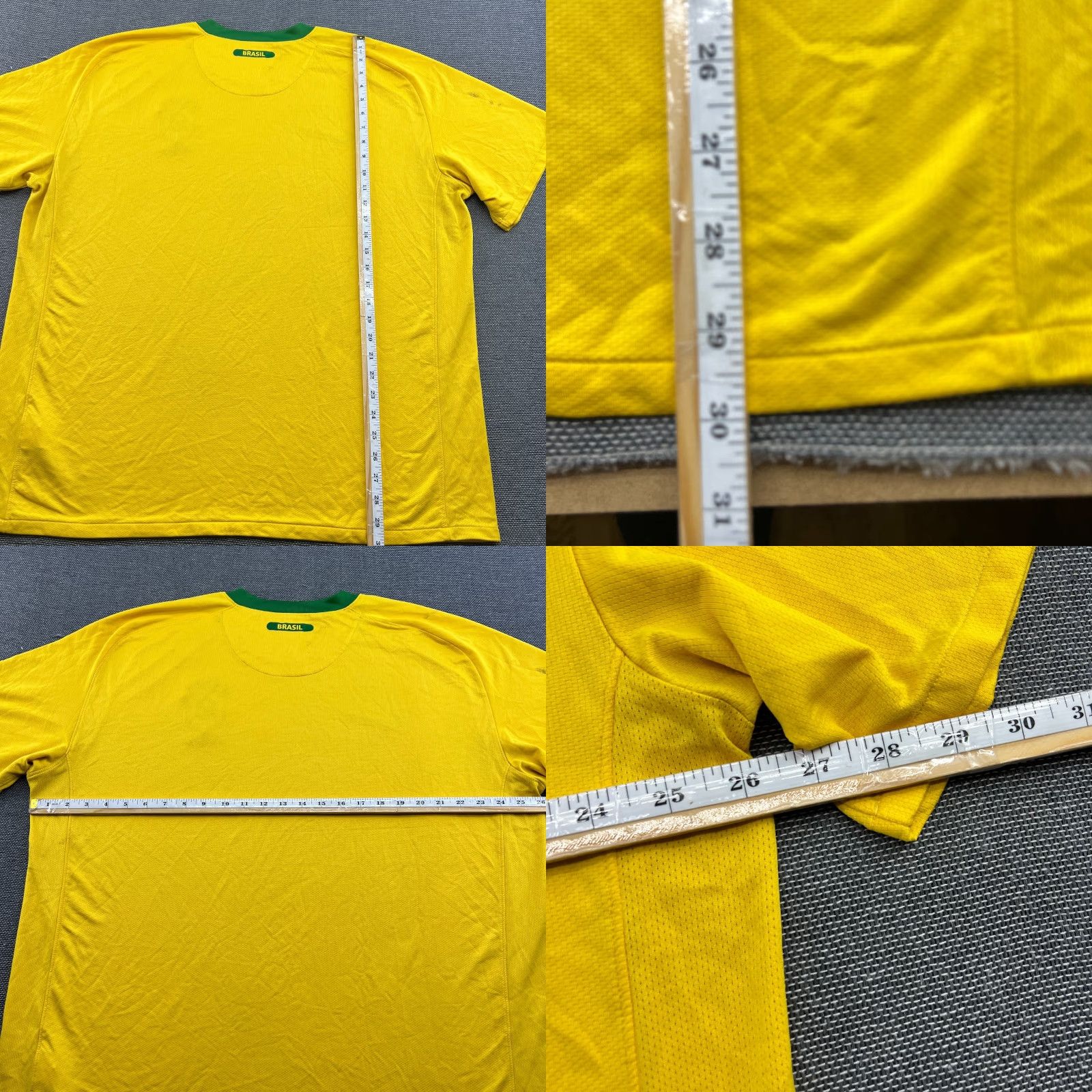 Nike Nike Brazil 2010 2011 Home Football Jersey Mens 2XL Yellow Adult Shirt Size US XXL / EU 58 / 5 - 10 Thumbnail