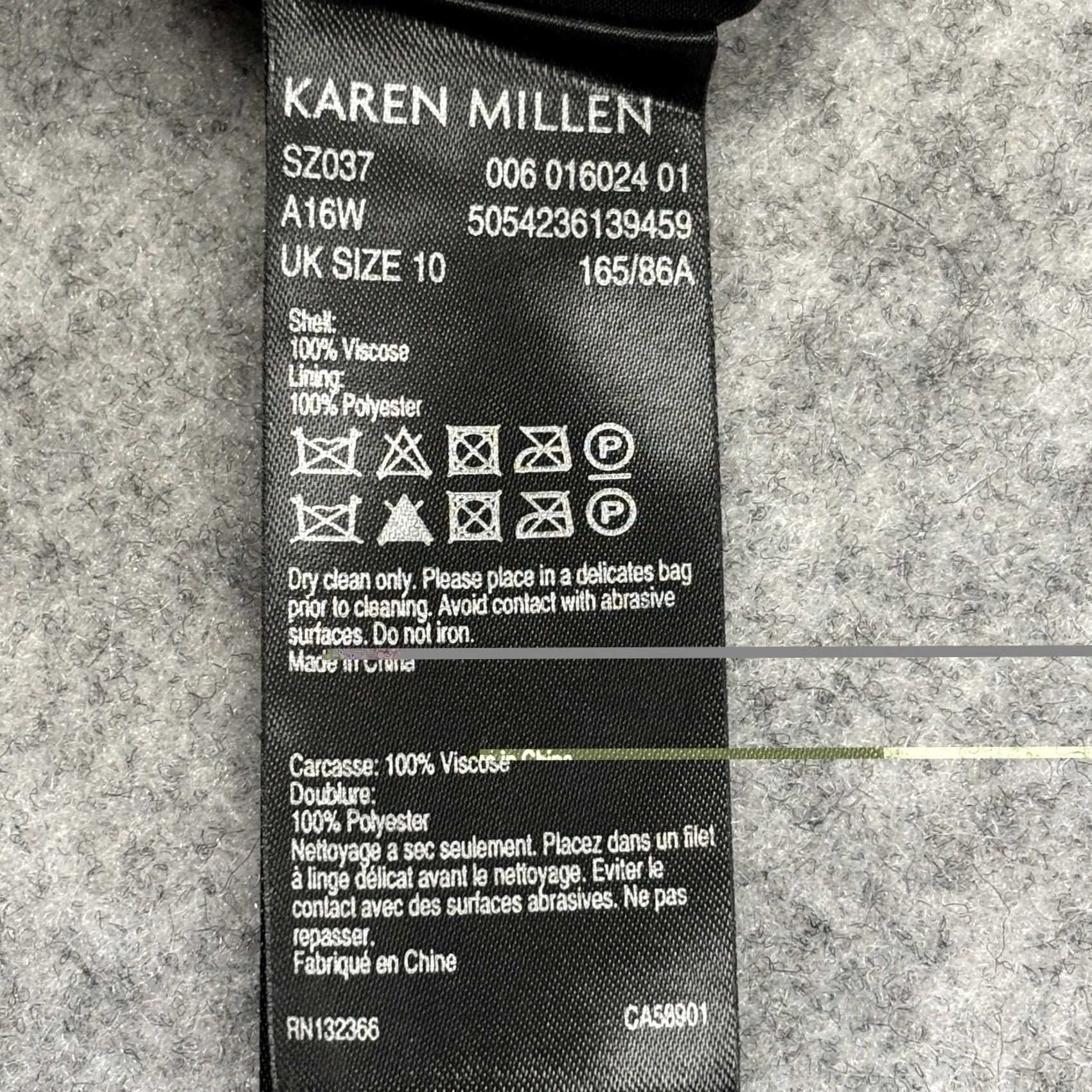 Karen Millen Karen Millen mini skirt 10 womens black paisley brocade vintage 10 Size 32" / US 10 / IT 46 - 5 Thumbnail