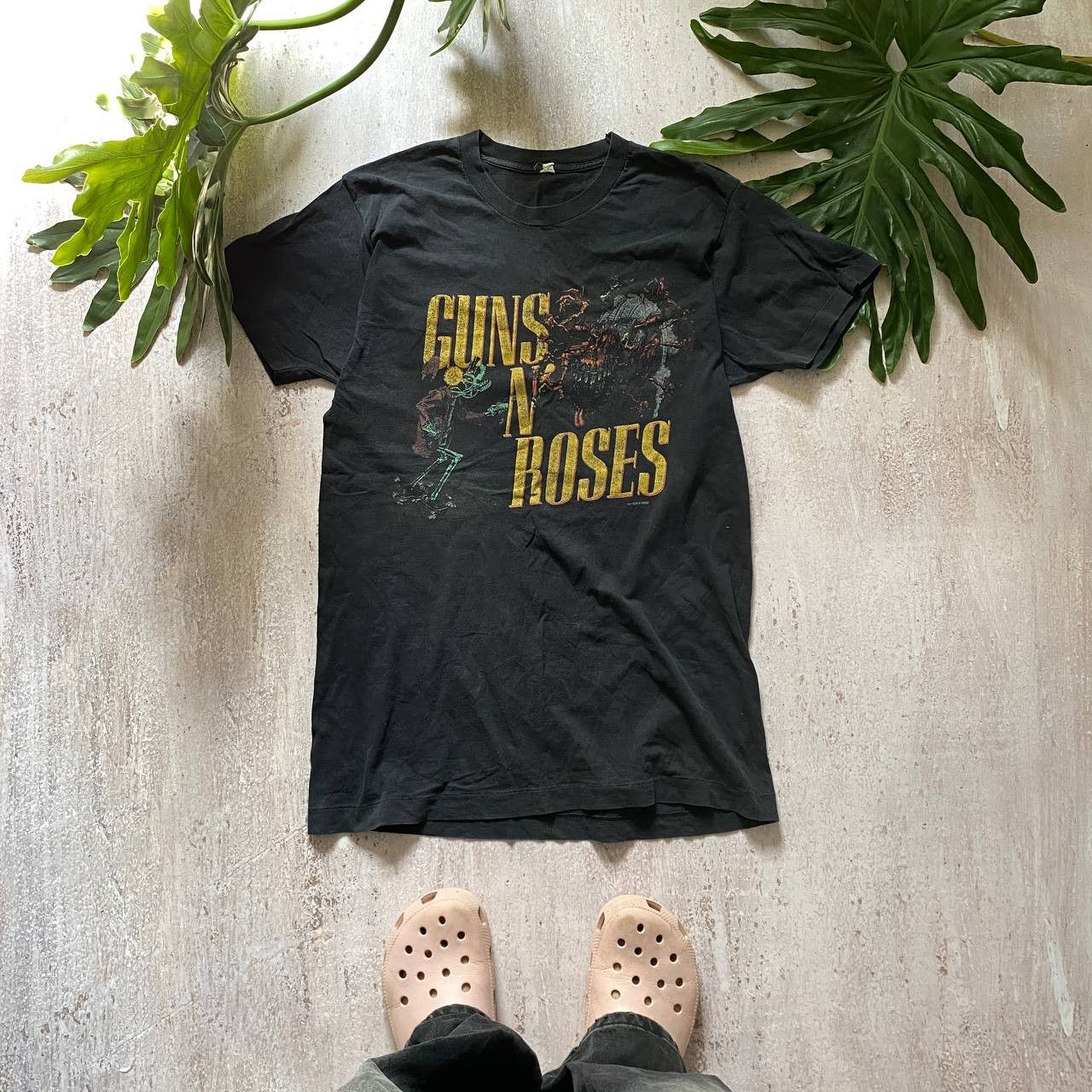 Band Tees VINTAGE 1987 GUNS ROSES WAS HERE TOUR AMAZING FADED 15 Size US L / EU 52-54 / 3 - 1 Thumbnail