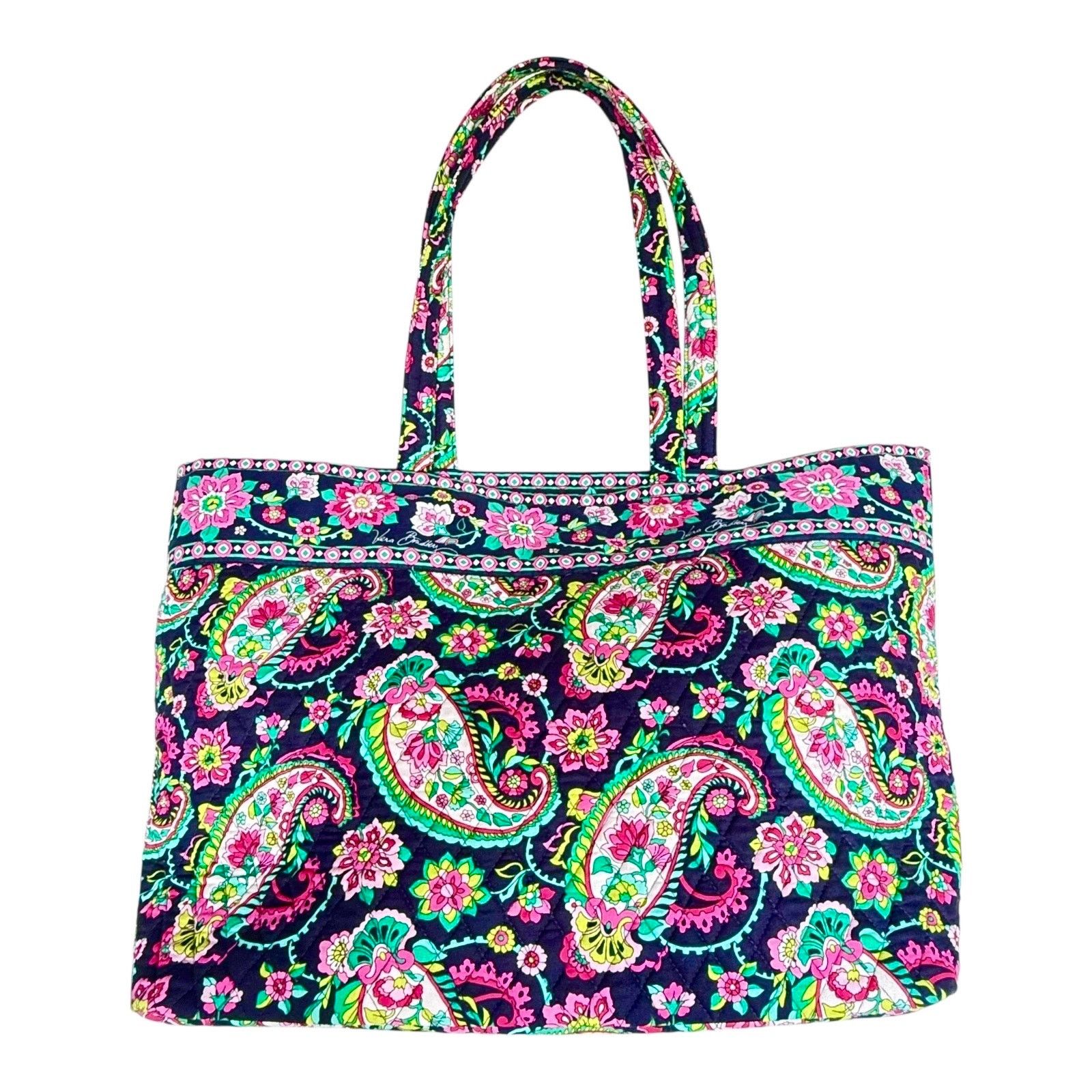 Vera Bradley Grand Tote Bag Petal Paisley Handbag Lg 23Nwot in Pink, Women's