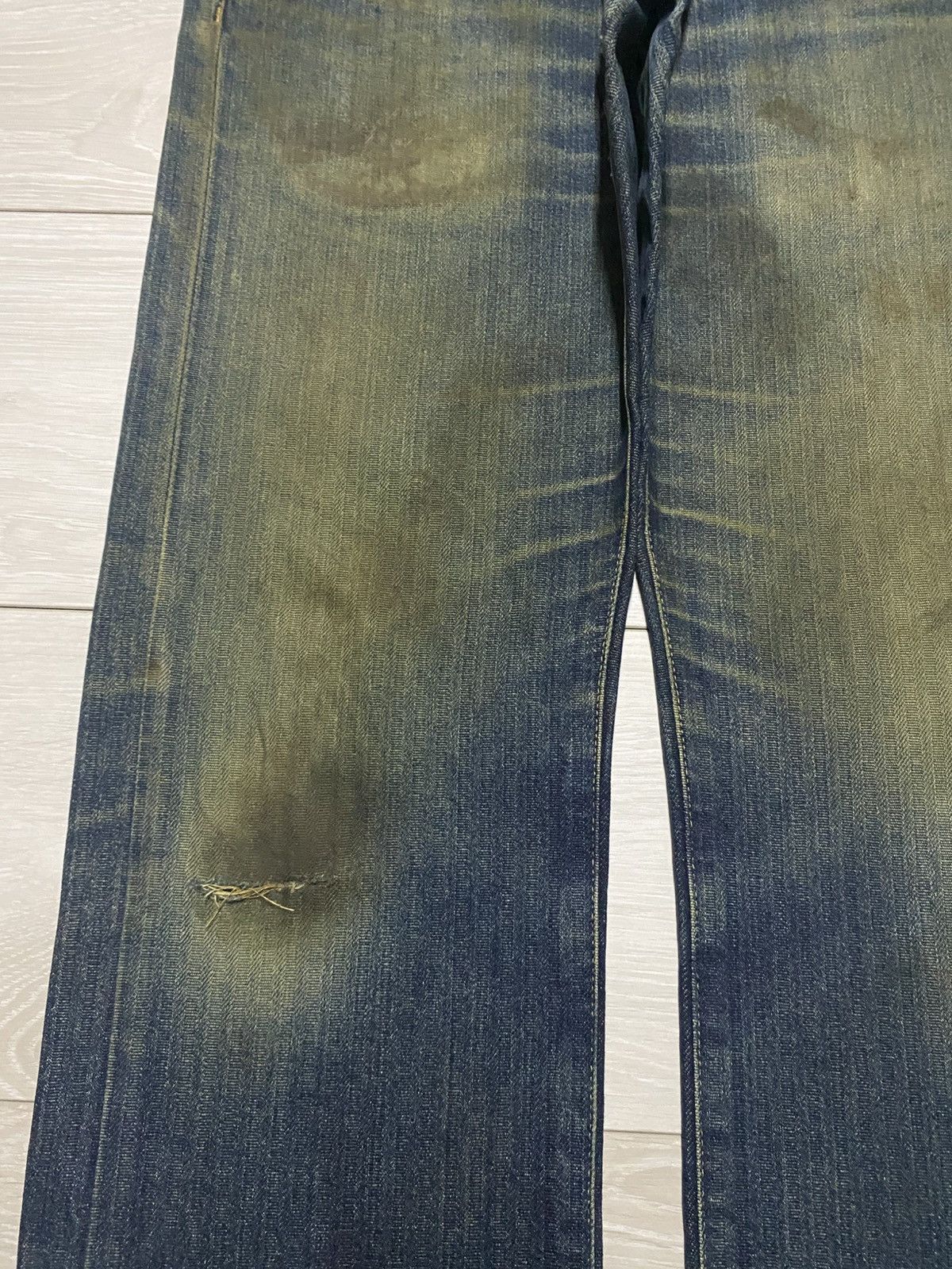 Martine Rose × Tommy Jeans Vintage Tommy Japan Mud Wash Distressed Loose Jeans Size US 32 / EU 48 - 7 Thumbnail