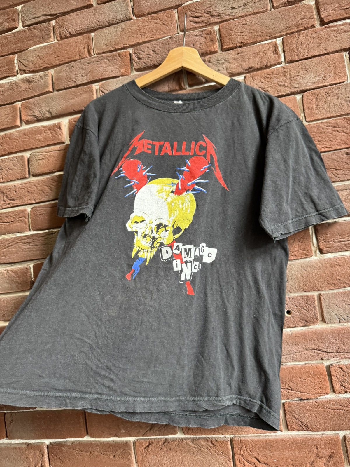 Band Tees Metallica Damage Inc Pushead Metal Band 90s Vintage T-Shirt Size US M / EU 48-50 / 2 - 3 Thumbnail