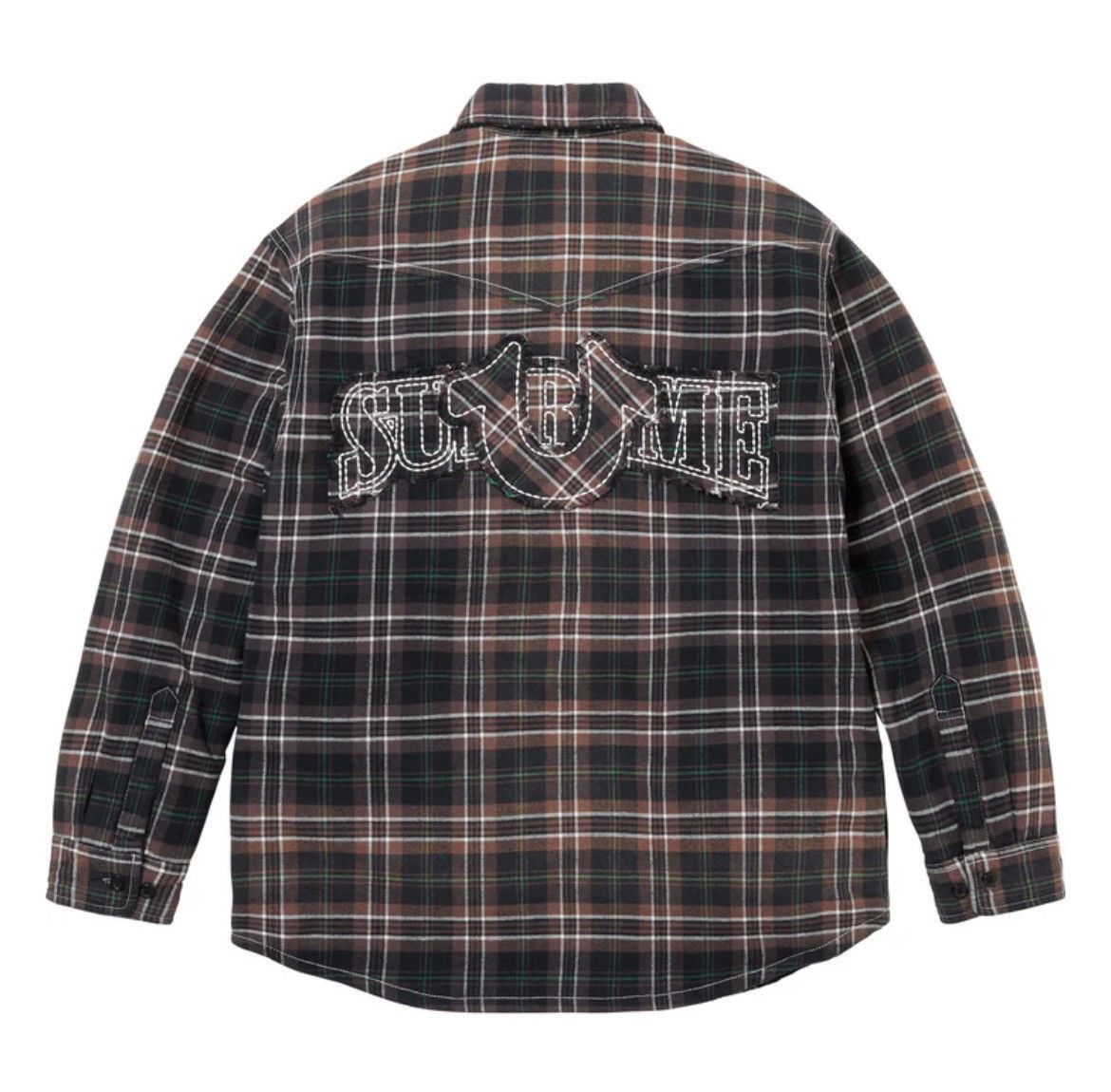 Supreme × True Religion Size Large Supreme True Religion Quilted Plaid Flannel Shirt Size US L / EU 52-54 / 3 - 1 Thumbnail